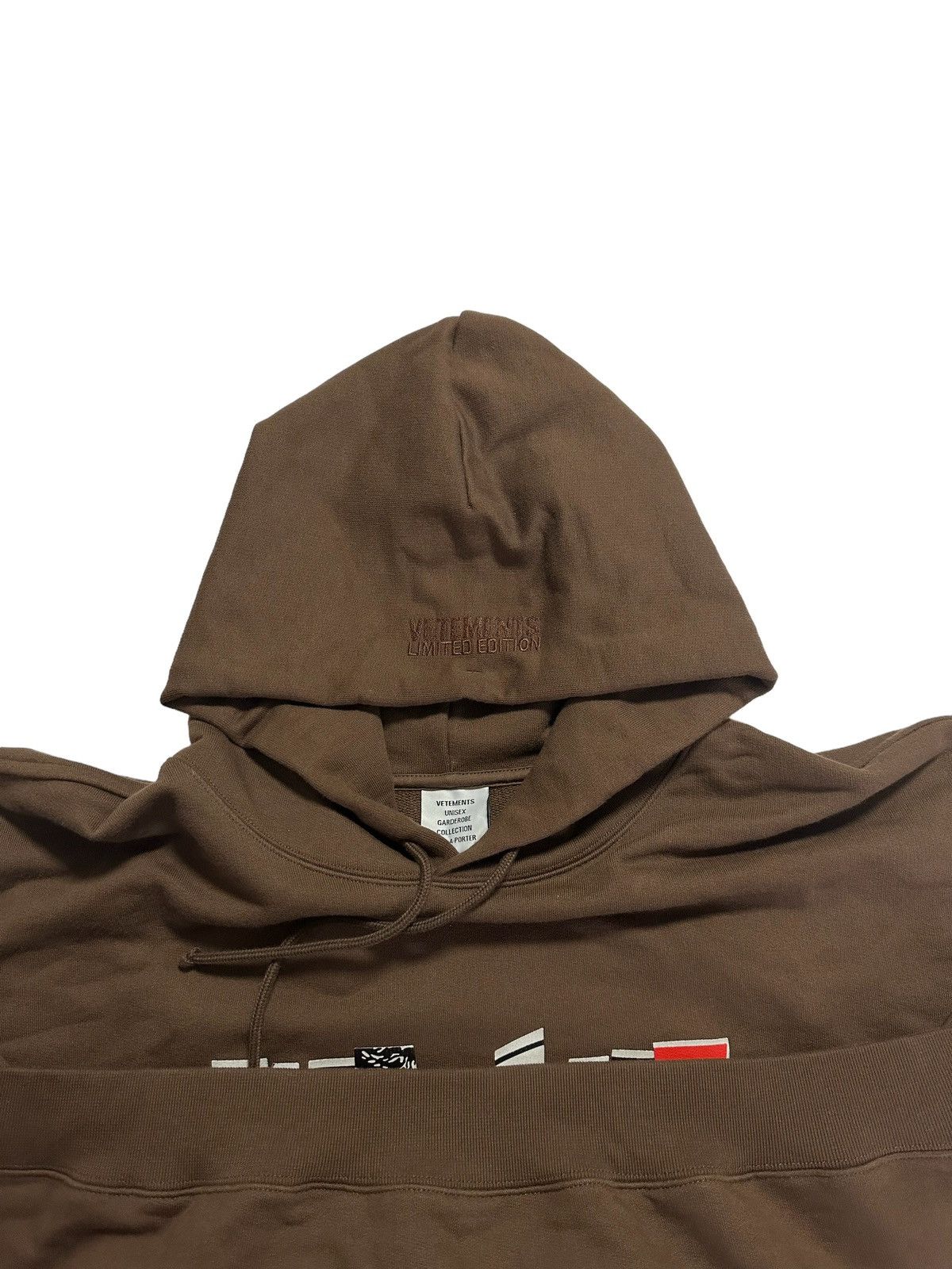 Vetements mixed logo hoodie