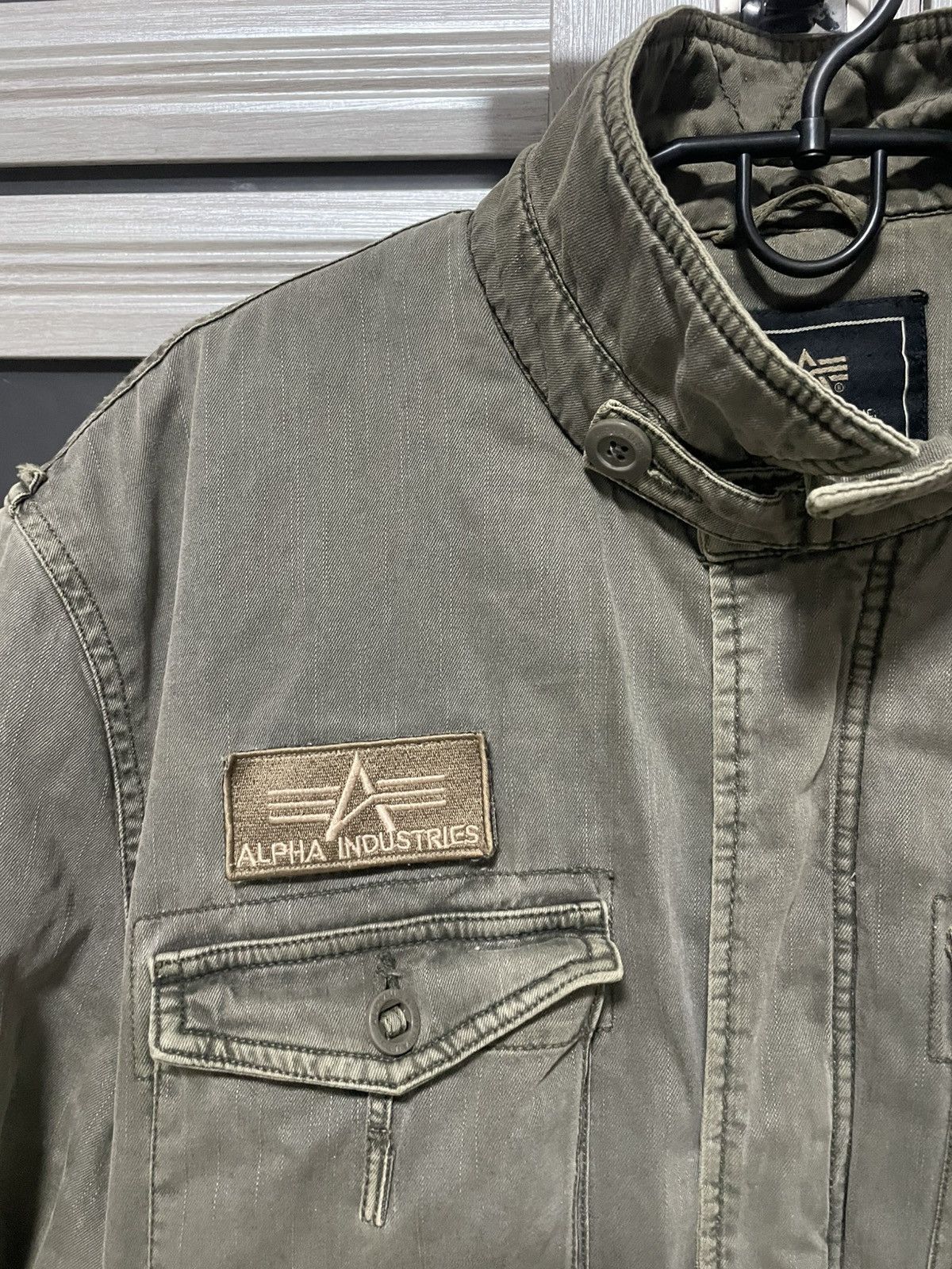 Alpha Industries × Vintage Vintage 90s Alpha Industries Sherpa Lined Field Jacket USA Size US XL / EU 56 / 4 - 9 Thumbnail