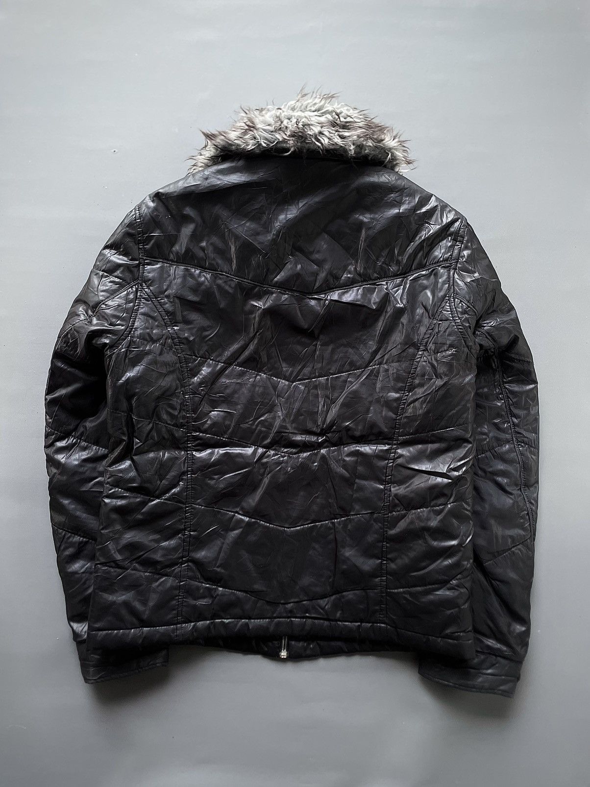 If Six Was Nine Japanese Mossimo Faux Fur Vkei Style Jacket Size US M / EU 48-50 / 2 - 3 Thumbnail
