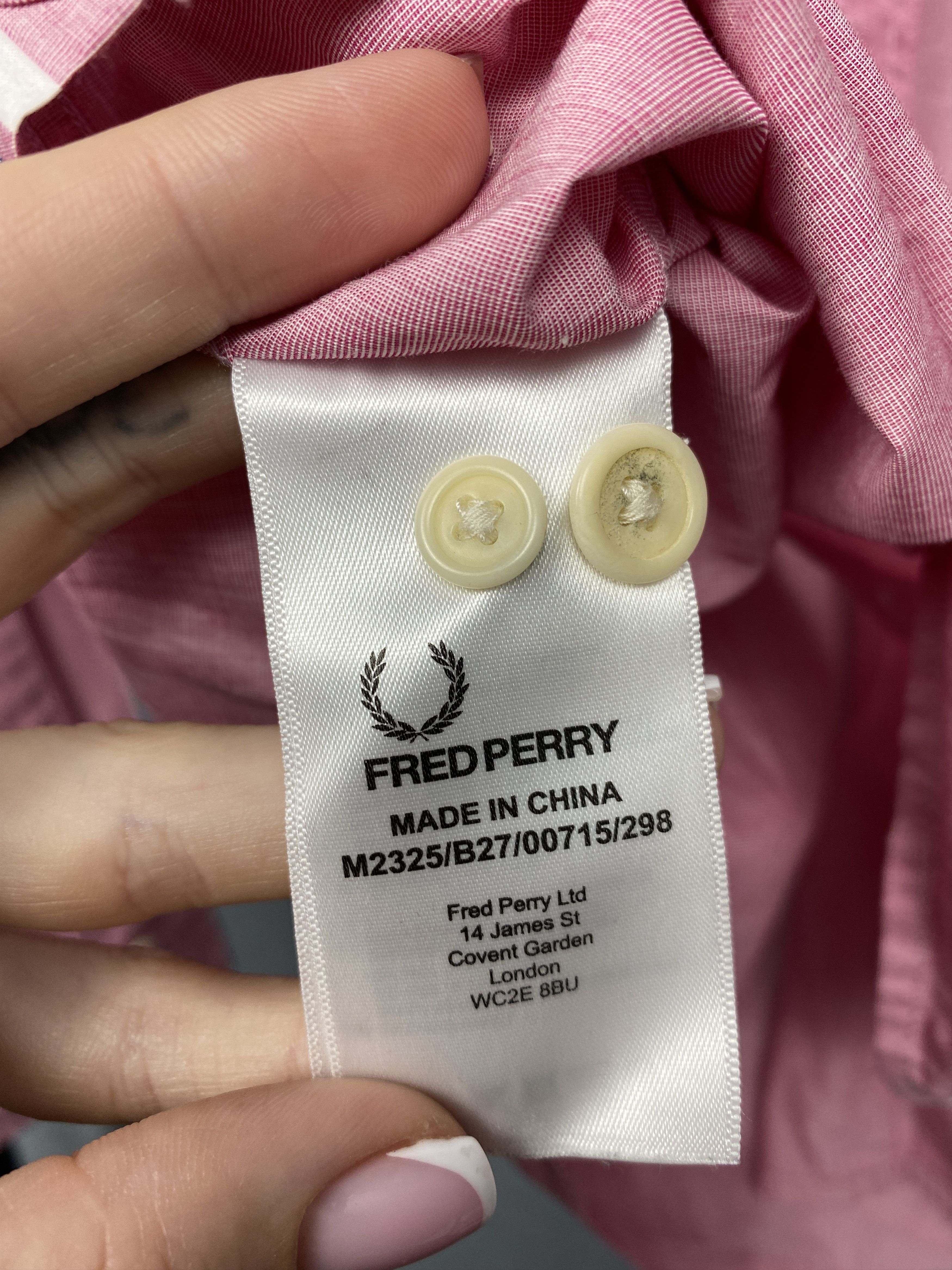 Fred Perry Fred Perry Mens Long Sleeve Shirt Y2K Size US S / EU 44-46 / 1 - 5 Thumbnail