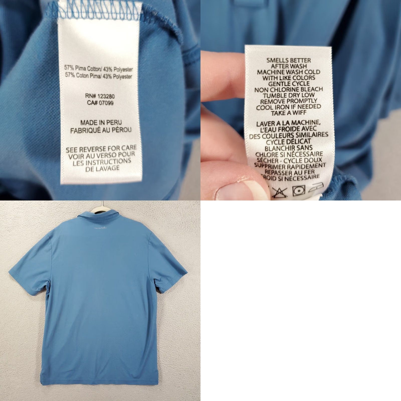 TravisMathew Travis Mathew Shirt XL Blue Polo Short Sleeve Pullover Pima Cotton Mens Size US XL / EU 56 / 4 - 8 Thumbnail
