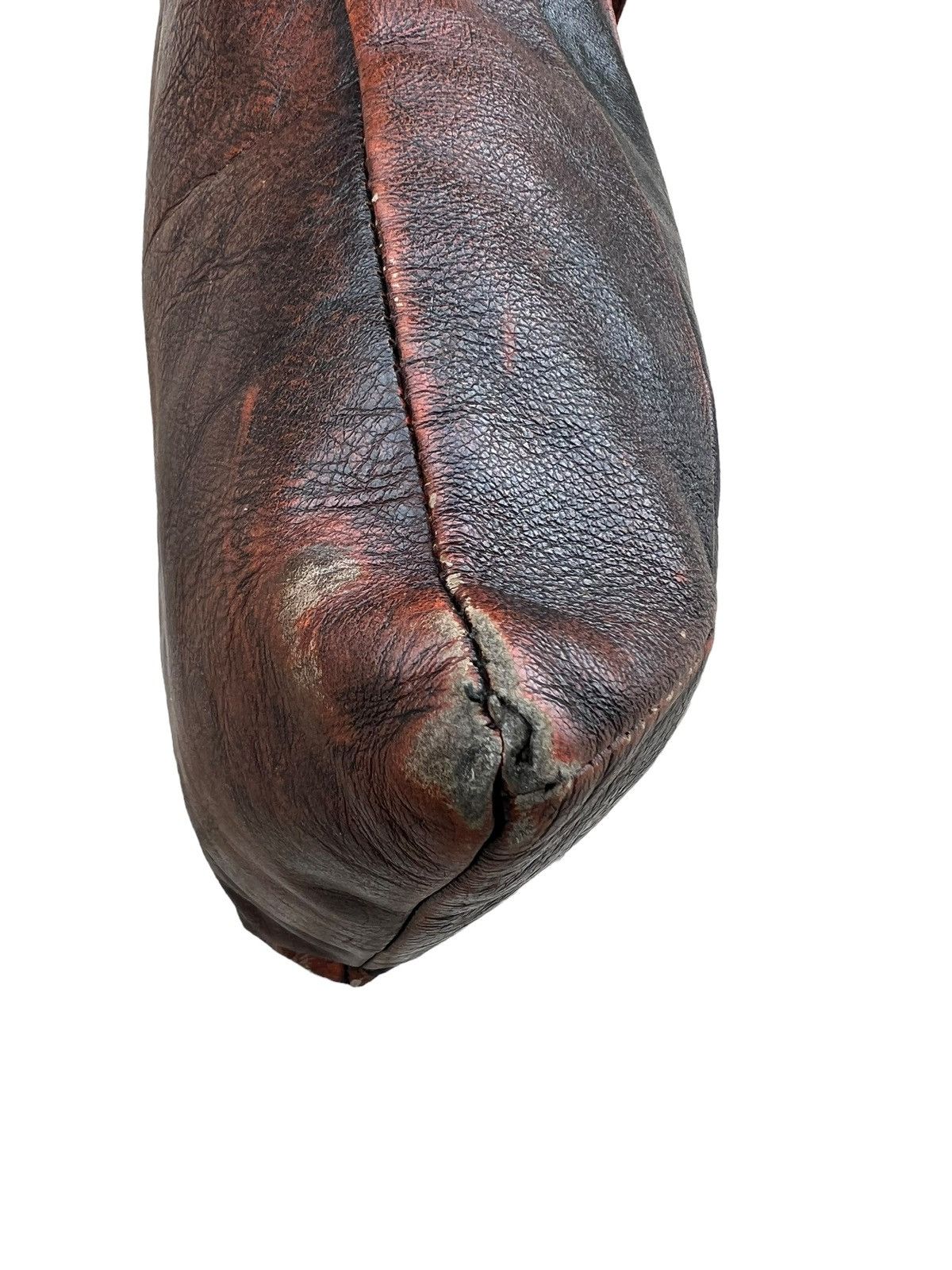 Leather VTG Masaki matsushima Paris Rips Distress Patina Leather Bag Size ONE SIZE - 15 Thumbnail