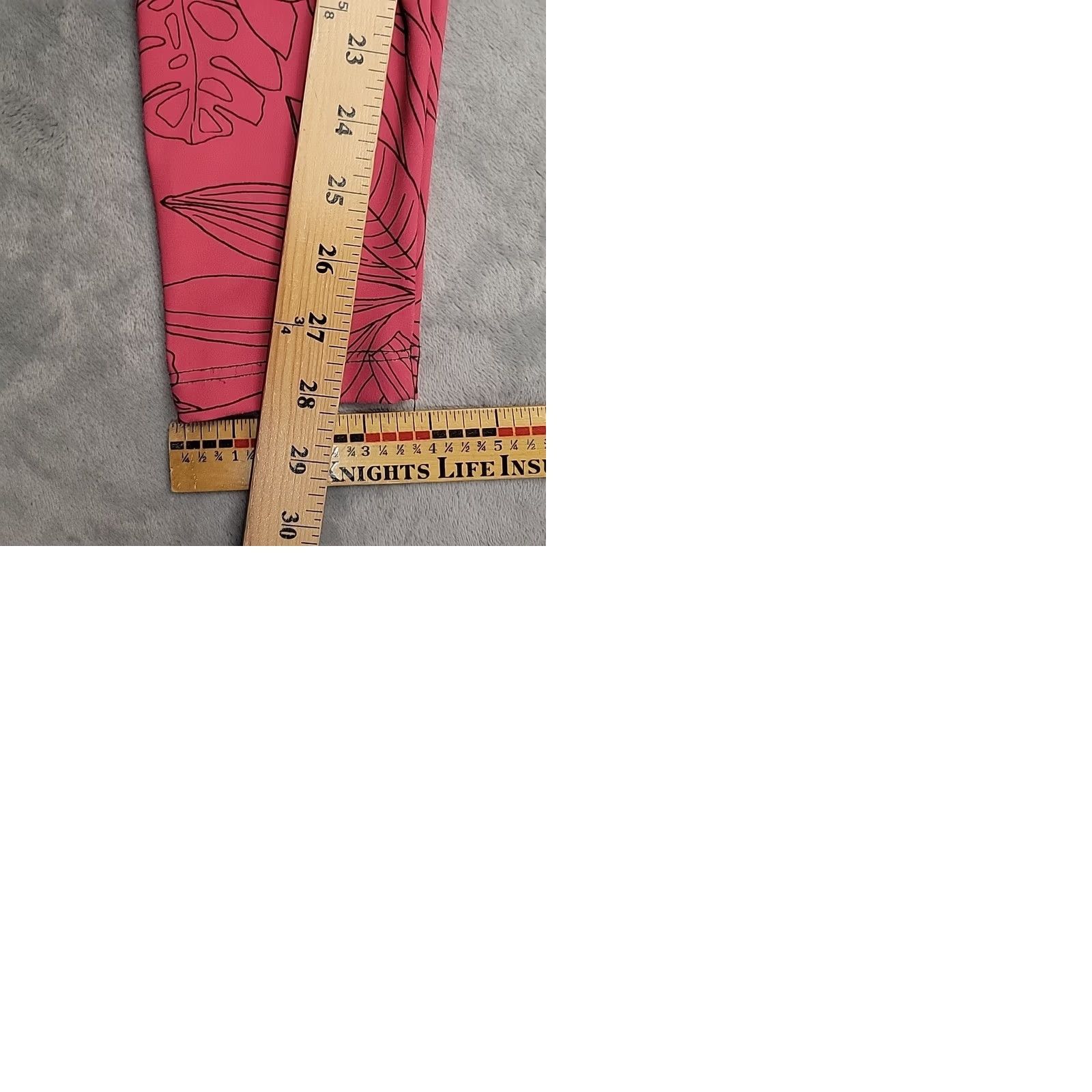 Vintage Shredly Pants Womens Large Pink Floral Legging Yoga Athleisure Made in USA Size 36" / US 14 / IT 50 - 9 Thumbnail