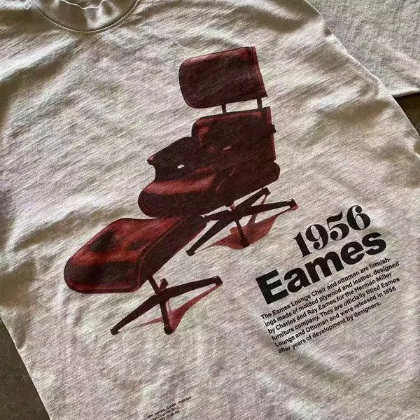 Japanese Brand Haseki x Kida Washed vintage distressed recliner print tee Size US L / EU 52-54 / 3 - 6 Thumbnail
