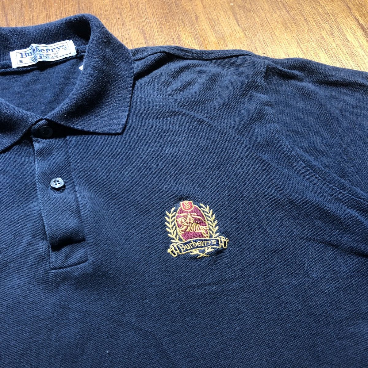 Burberry × Vintage Vintage Burberrys Collar T-Shirt Size US S / EU 44-46 / 1 - 5 Thumbnail