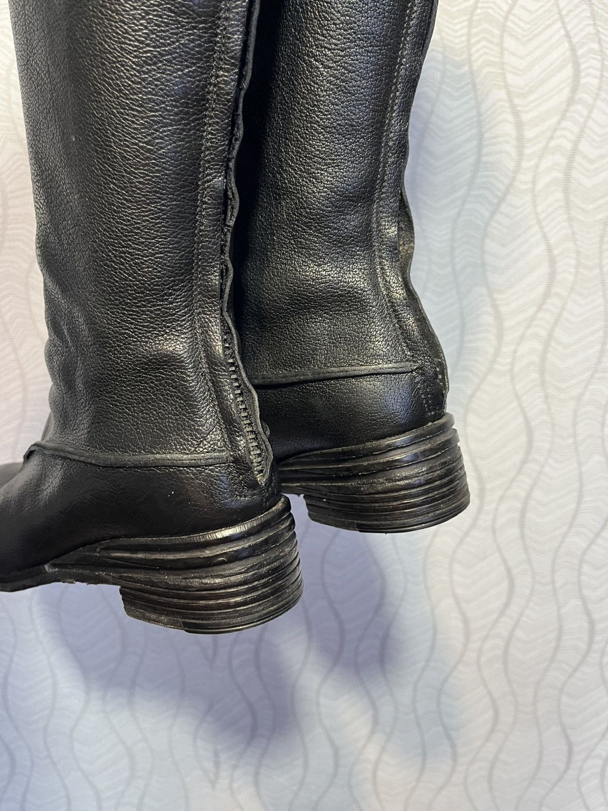 Elia Maurizi Elia Maurizi Black Leather AvantGarde Boots Guidi Style Size US 7.5 / IT 37.5 - 4 Thumbnail