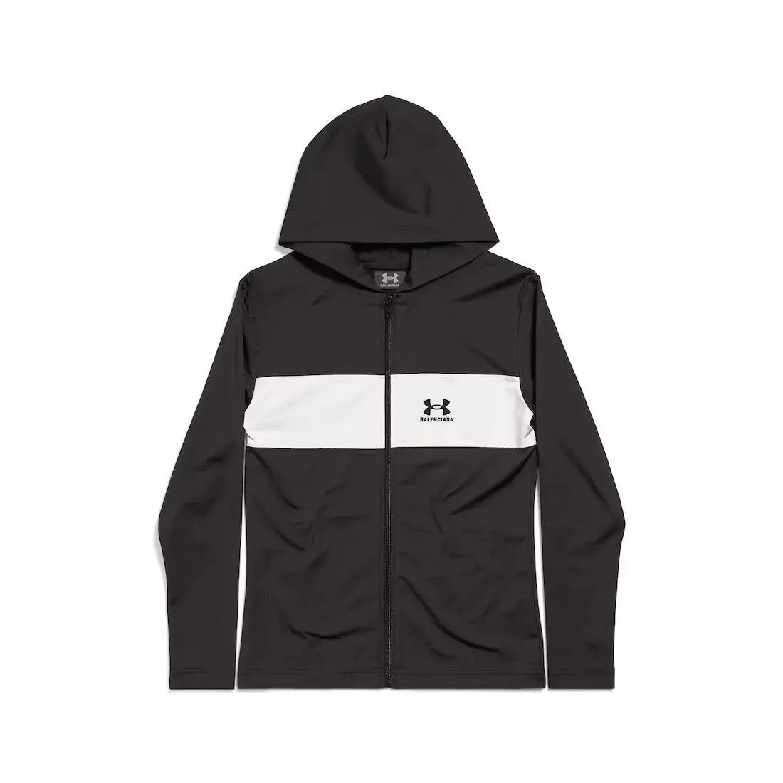 Balenciaga × Under Armour o1bcso1str0625 Under Armour® Sweatsuit Hoodie in Black/White Size US XL / EU 56 / 4 - 3 Thumbnail