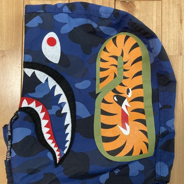 Bape BAPE Shark Hoodie Snowboard Jacket Blue Camo a bathing ape Size US M / EU 48-50 / 2 - 6 Thumbnail