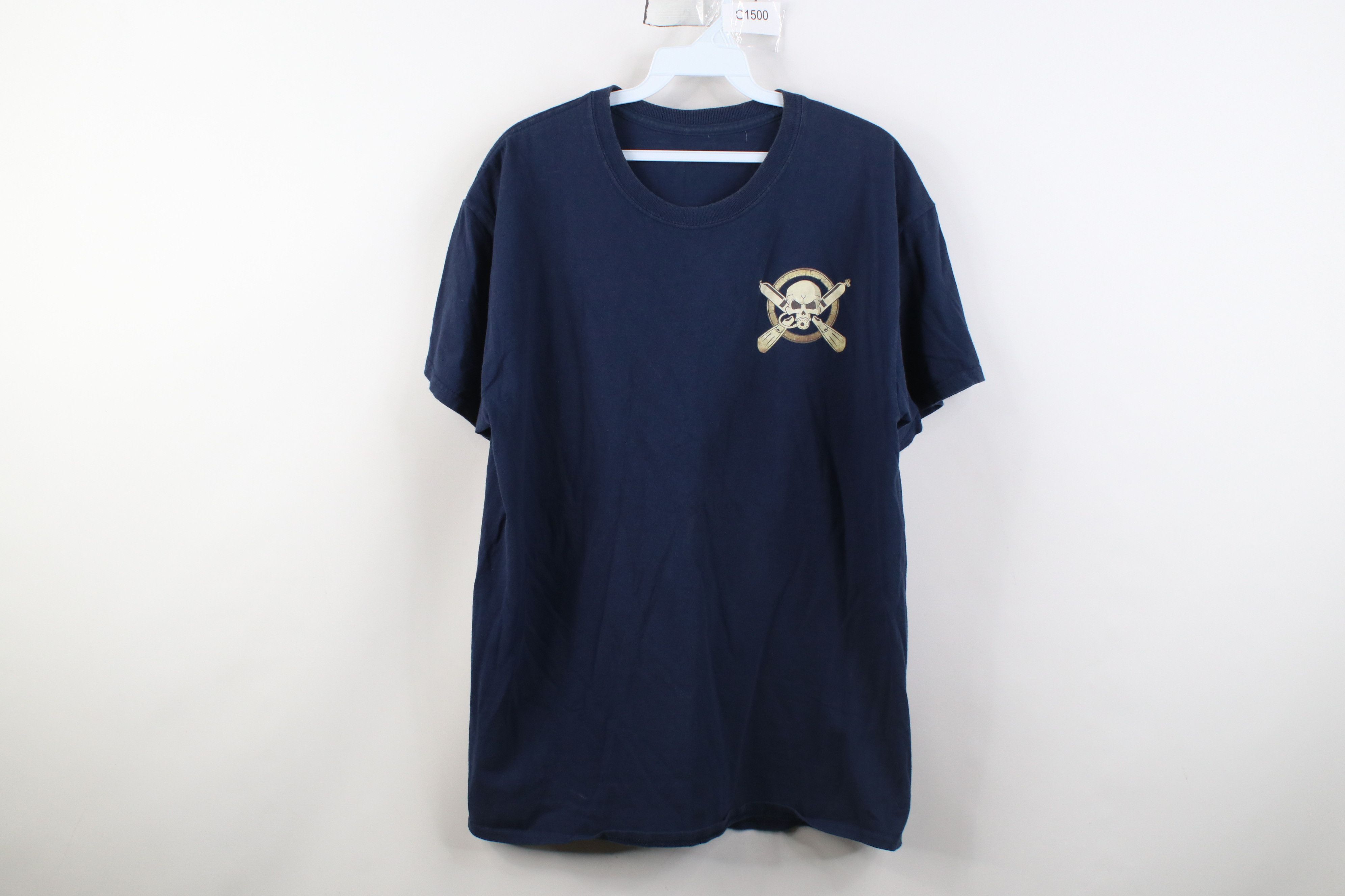 Vintage Vintage 90s Y2K Streetwear Skull Scuba Diving T-Shirt Size US L / EU 52-54 / 3 - 1 Thumbnail