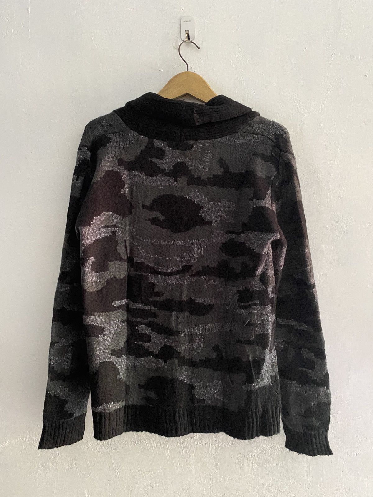 If Six Was Nine × Japanese Brand × Le Grande Bleu (L.G.B.) Japanese confirm camo wool cardigan Size US L / EU 52-54 / 3 - 3 Thumbnail