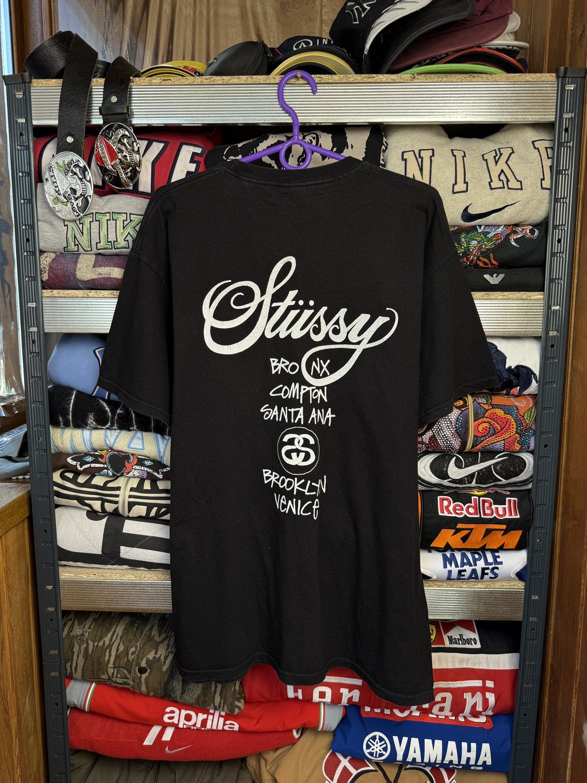 Stussy Vtg Stussy Tee Big Logo Printed Size US L / EU 52-54 / 3 - 2 Thumbnail