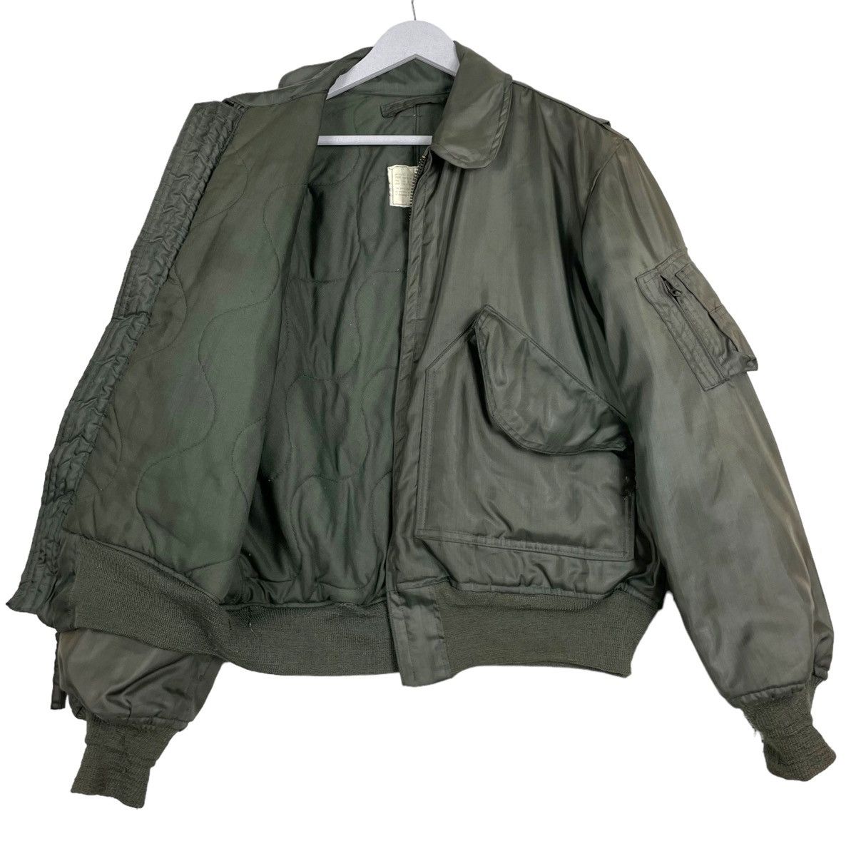Buzz Rickson's × Vintage 💥80s MA1 ARMY TANKER FLIGHT BOMBER RIOT JACKET Size US M / EU 48-50 / 2 - 8 Thumbnail