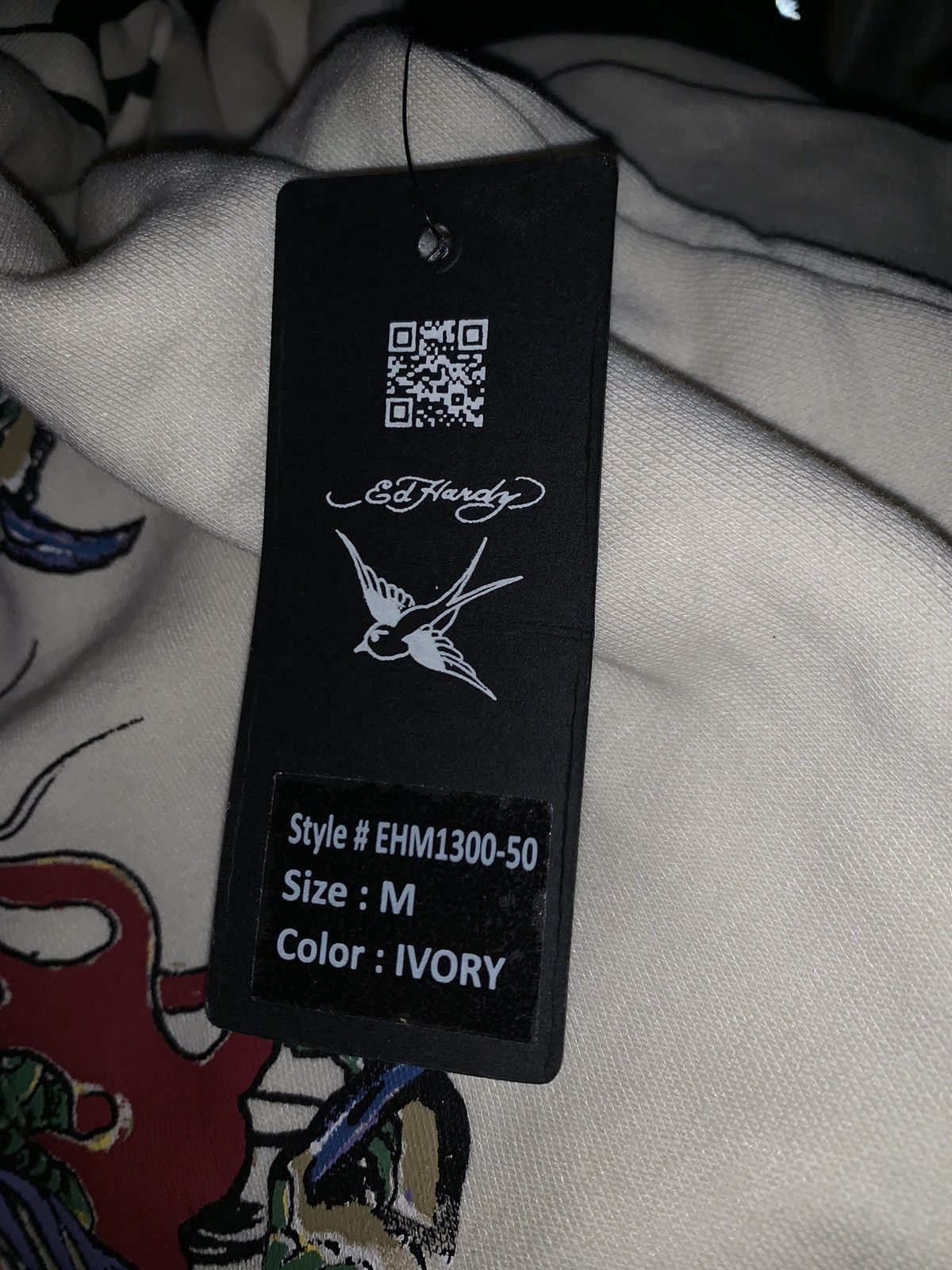 Designer *RARE* New Ed Hardy Japanese Dragon Hoodie Big Print AOP Size US M / EU 48-50 / 2 - 11 Thumbnail