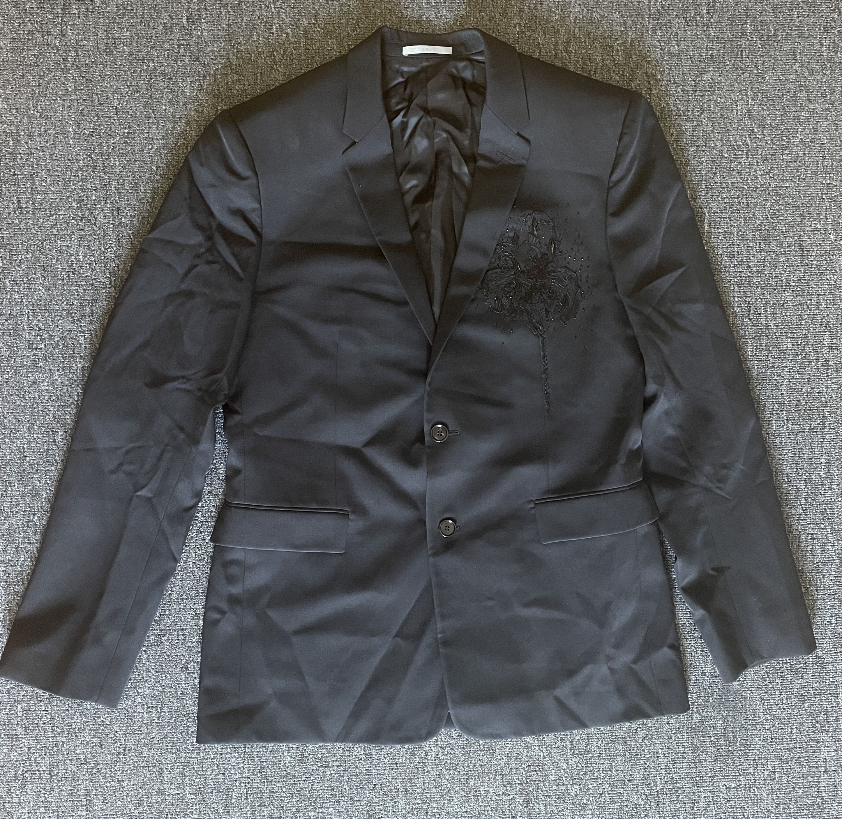 Dior Dior men's Bead Embroidery wool Blazers jacket size 50 Size 50R - 1 Thumbnail