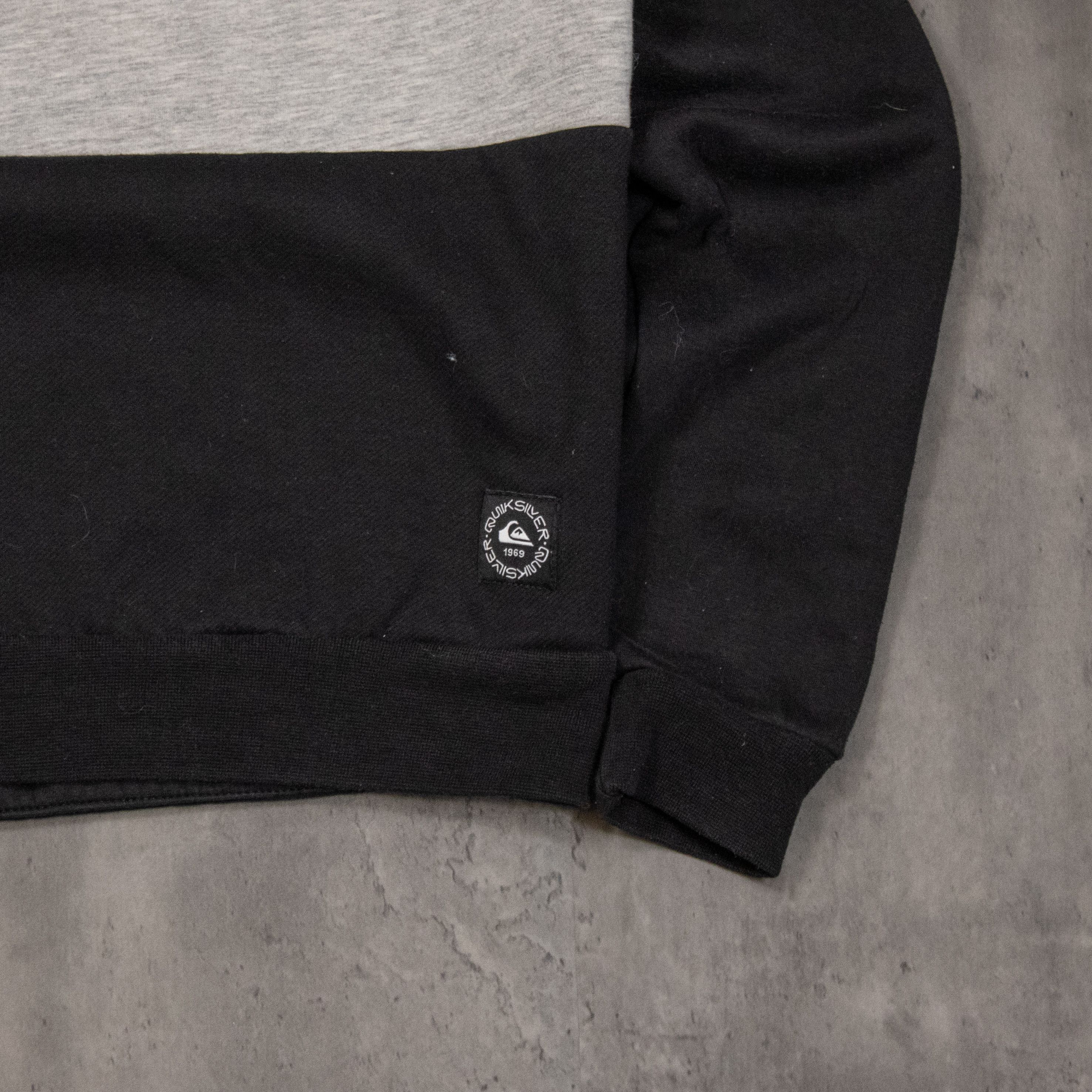 Quiksilver Y2K 2000's 00's Quicksilver Two Tone Boxy Grey Hoodie Size US M / EU 48-50 / 2 - 9 Thumbnail