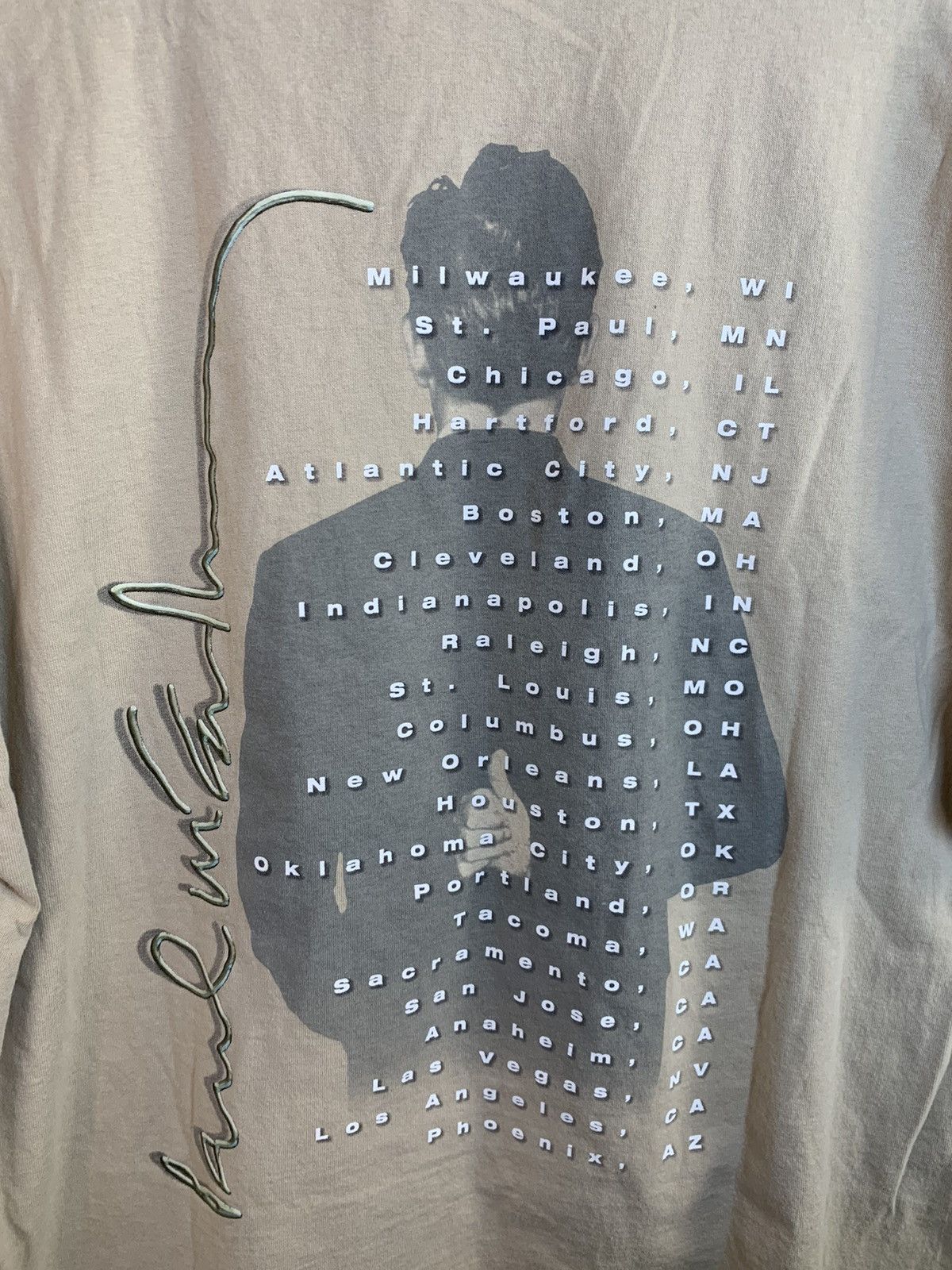 Band Tees × Giant × Vintage *RARE* Vintage 2002 Paul McCartney Beatles Tour Giant Shirt Size US XL / EU 56 / 4 - 4 Thumbnail