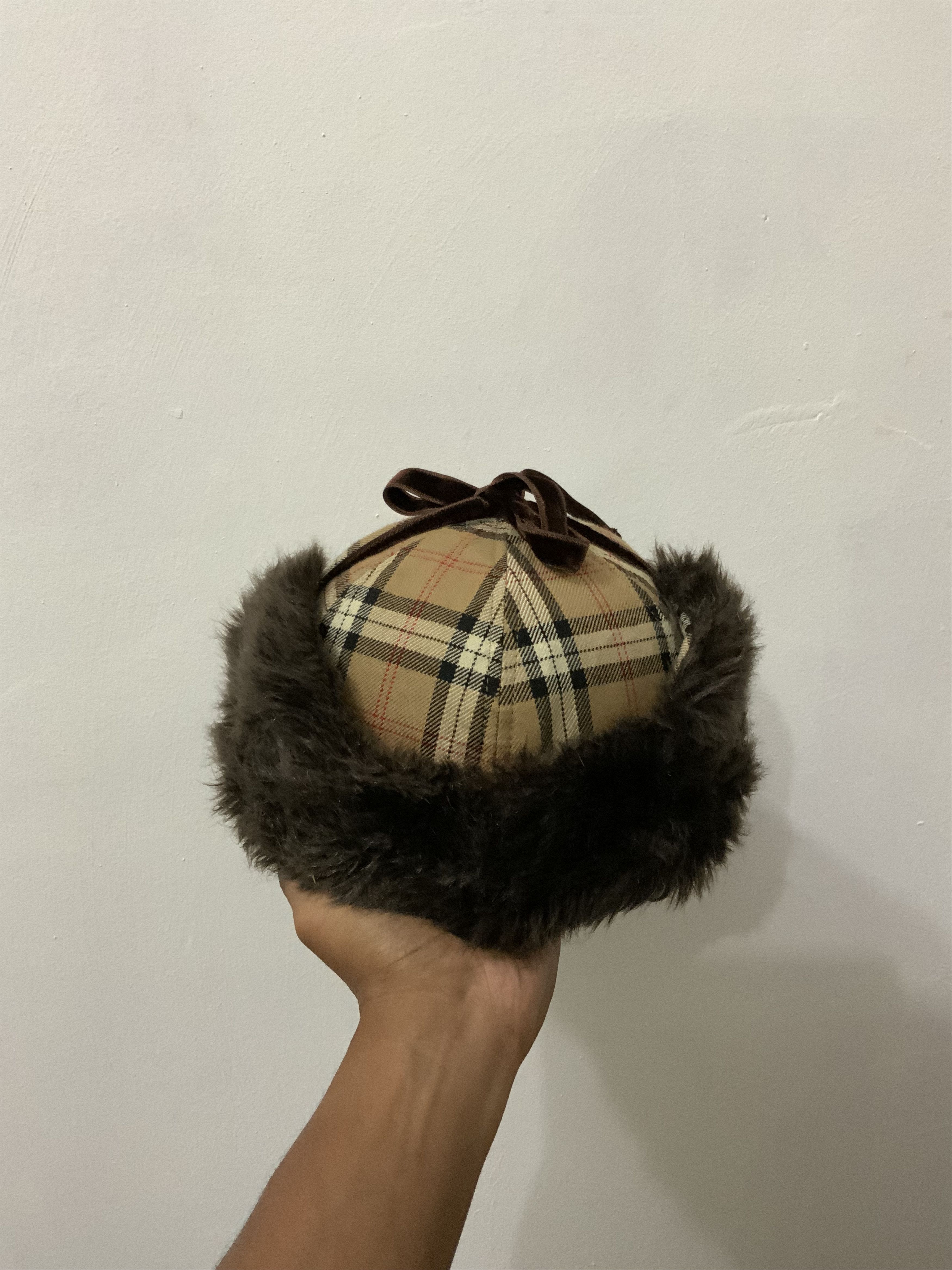 Japanese Brand Gloria Cordes Tokyo Fur inspired by Burberry Trooper Hat Size ONE SIZE - 3 Thumbnail