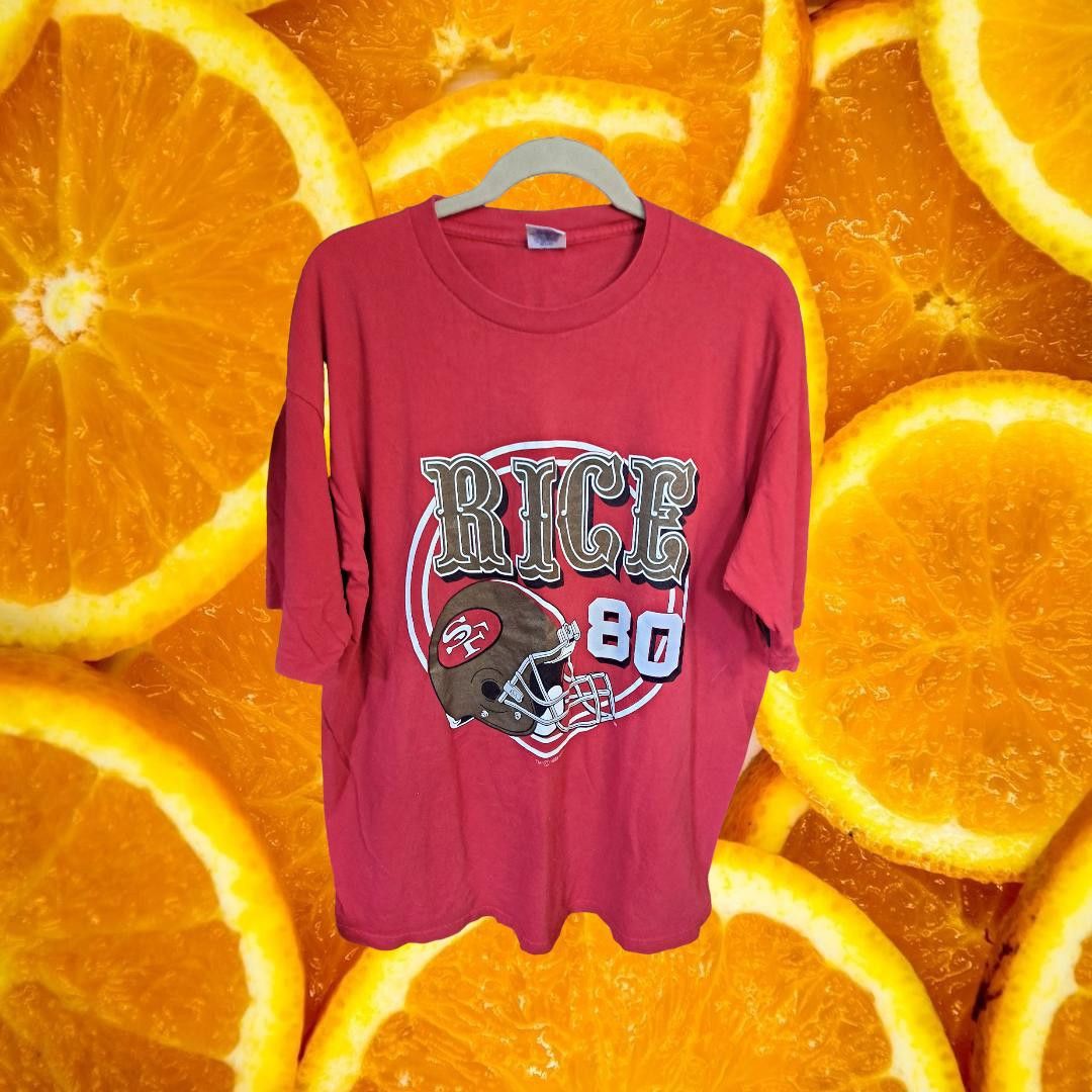 Starter Vintage 1995 Starter 49ers Rice Number 80 Red Shirt Size XL Size US XL / EU 56 / 4 - 1 Thumbnail