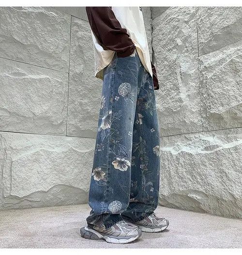 VIBE Floral Denim Pant Size US 29 - 6 Thumbnail
