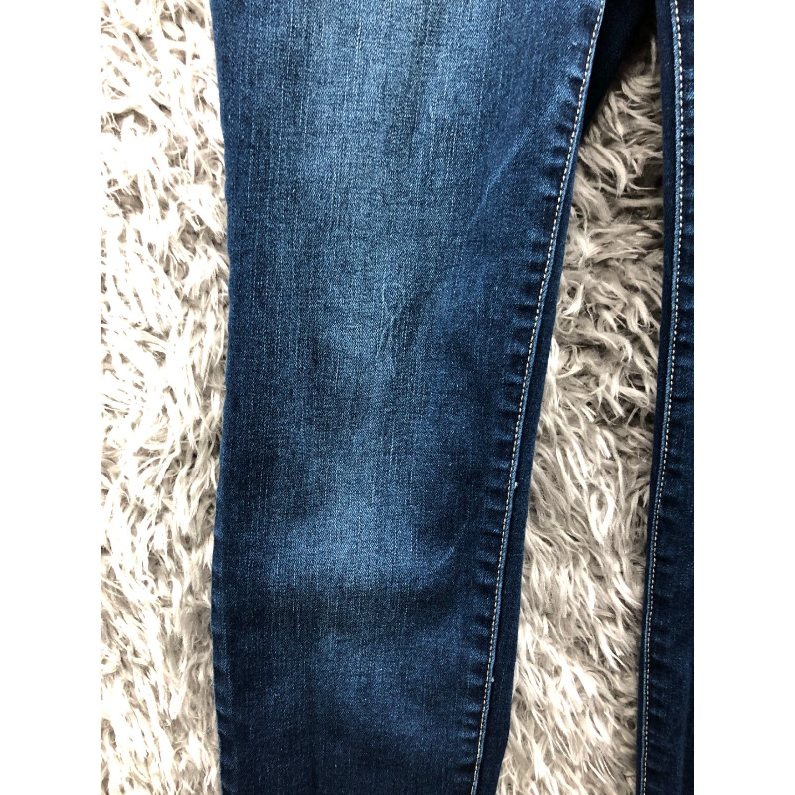 Vintage Maurices Jeans Womens High Rise Skinny Size 4 Dark Wash Blue Denim Size 27" / US 4 / IT 40 - 6 Thumbnail