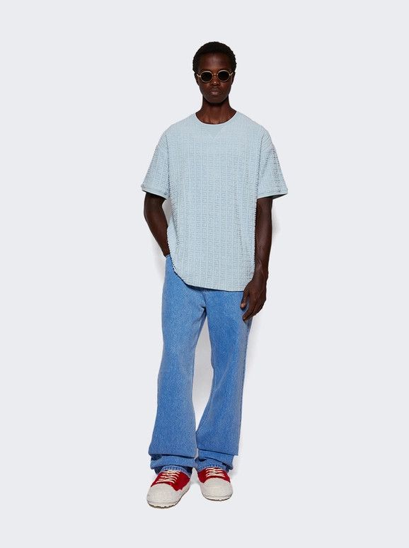 Givenchy o1srvl11e0625 Towelling Short Sleeve T-Shirt in Sky Blue Size US XXL / EU 58 / 5 - 2 Thumbnail