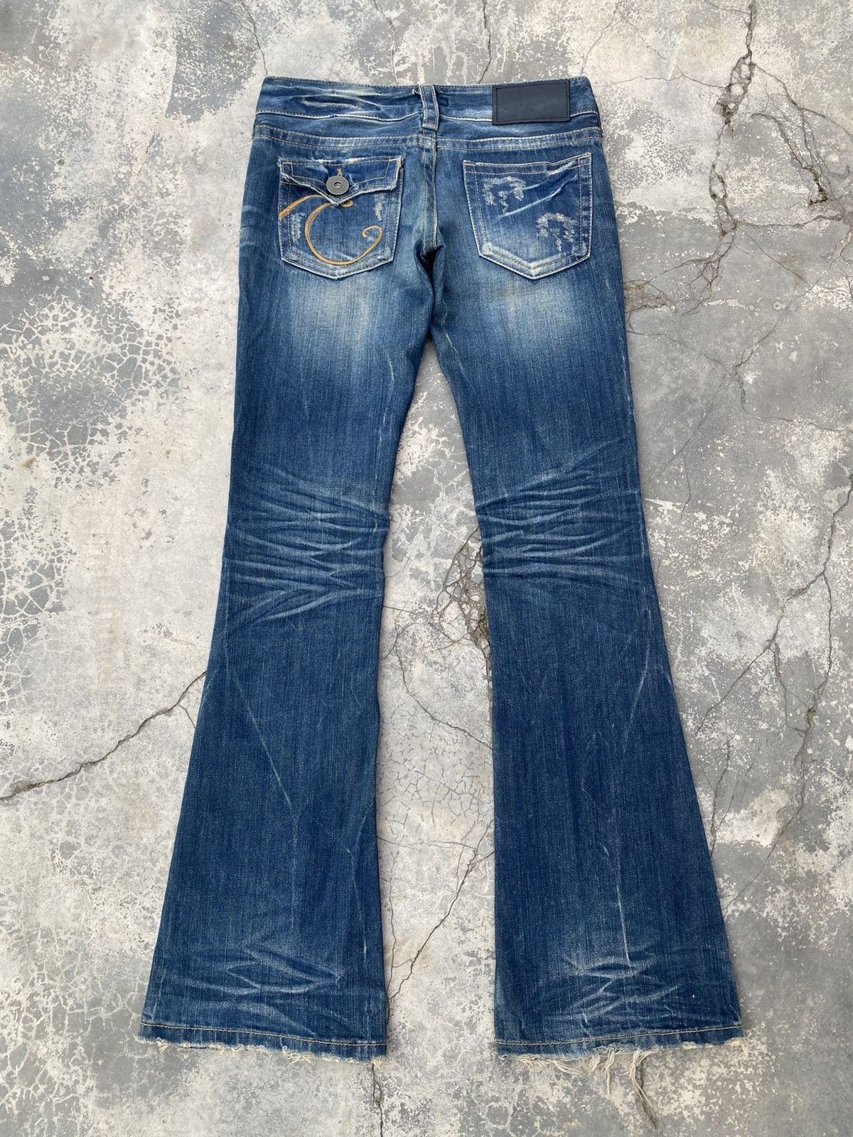 Japanese Brand CRUSH Stone Washed Flare Size US 28 / EU 44 - 2 Thumbnail