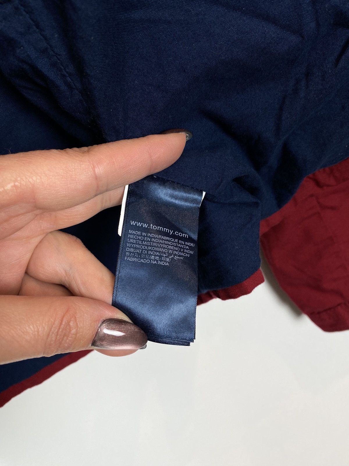 Tommy Hilfiger Hilfiger Denim Full Zip Bomber Jacket Size M Red Cotton Size US M / EU 48-50 / 2 - 6 Thumbnail