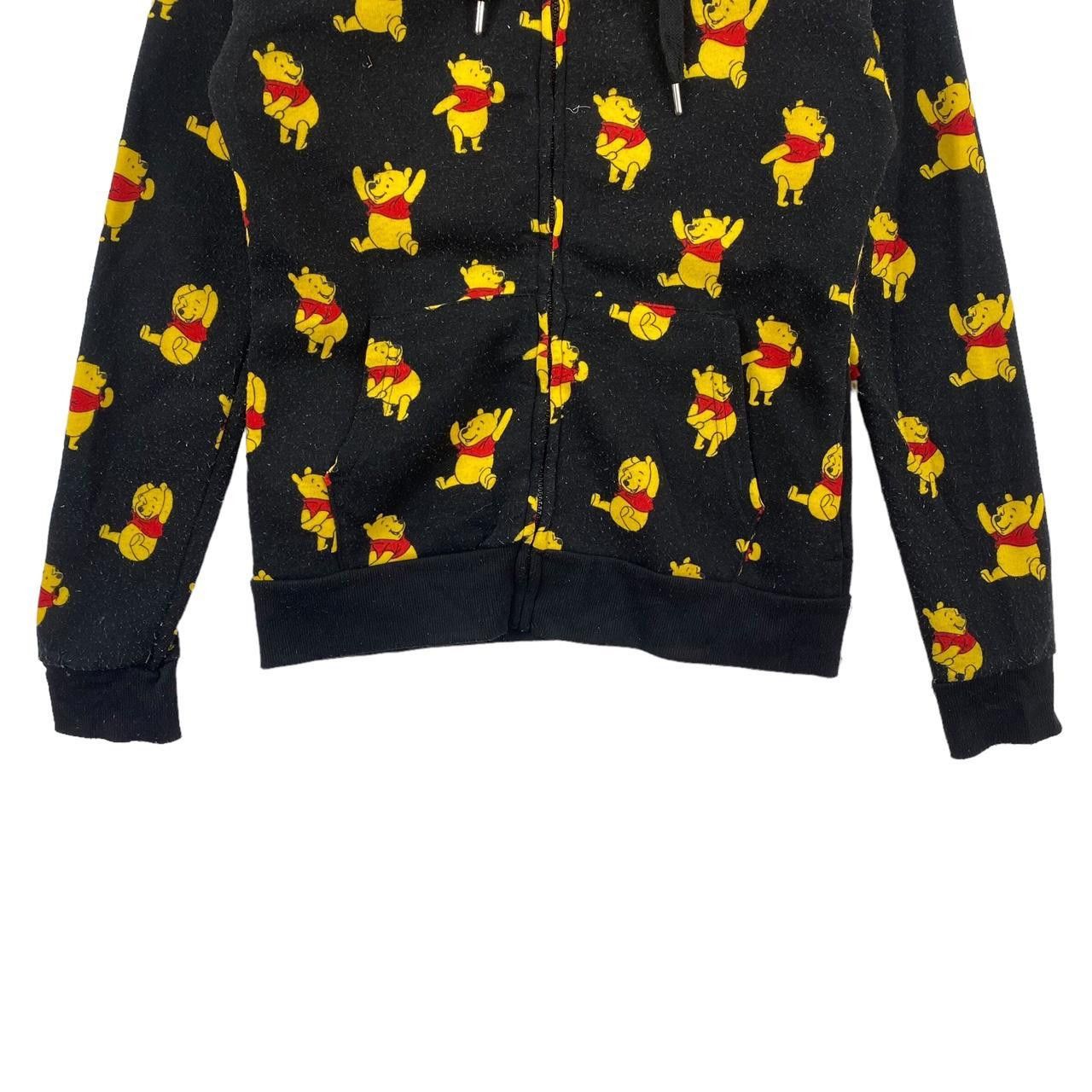 Disney DISNEY WINNIE THE POOH Over Print AOP Cartoon Zipper Hoodie Size M / US 6-8 / IT 42-44 - 4 Thumbnail