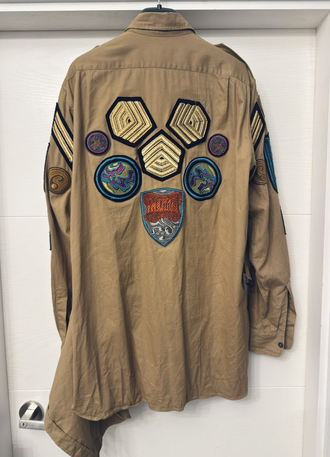 Dries Van Noten Dries Van Noten Badge cotton shirt Size US M / EU 48-50 / 2 - 2 Thumbnail