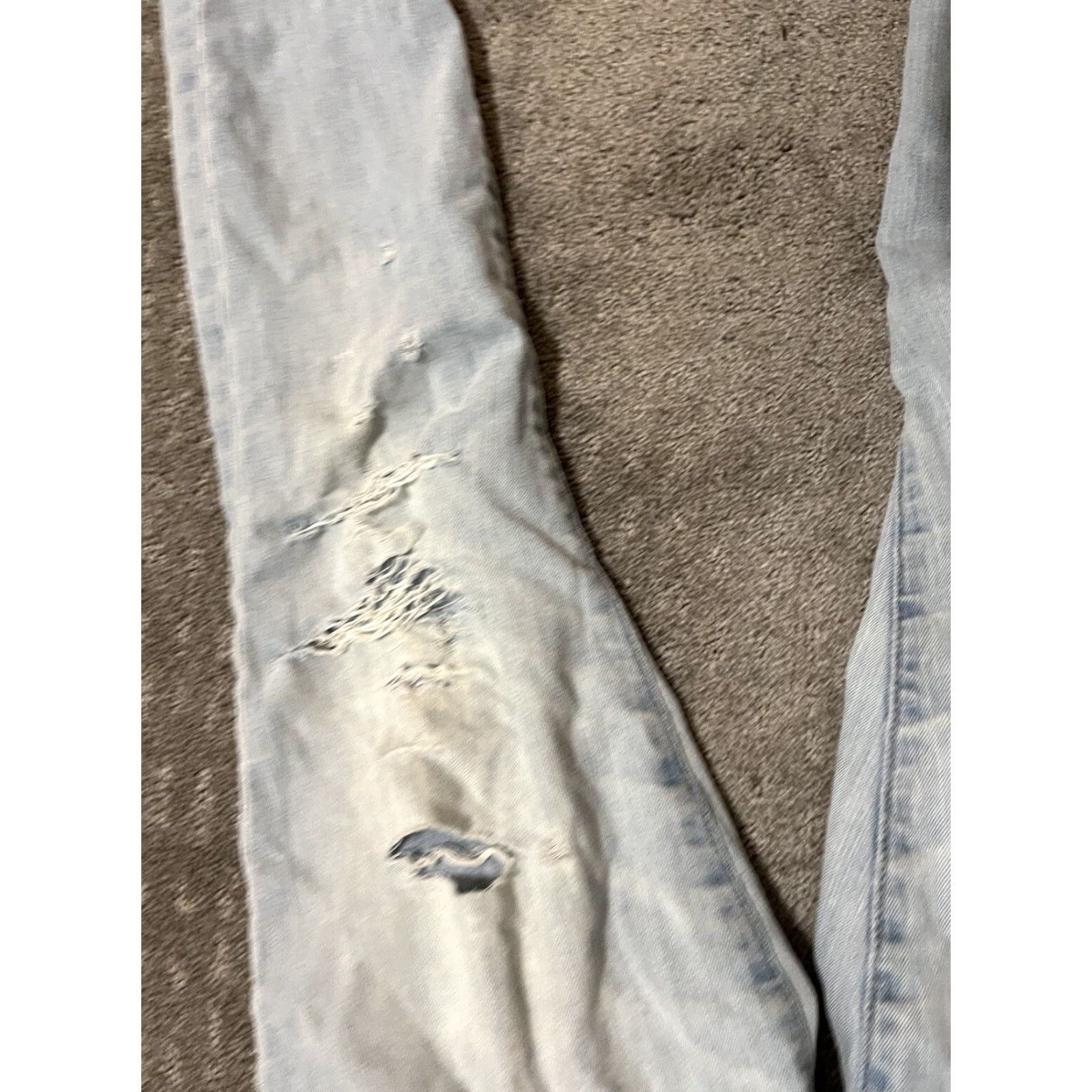 Gap Gap Pants Women Slim 28 Blue Light Wash Solid Pattern Stars Pockets Stretch 28 in Cotton Blend Canvas Modern Jeans Tight Womens Size 28" / US 6 / IT 42 - 6 Thumbnail