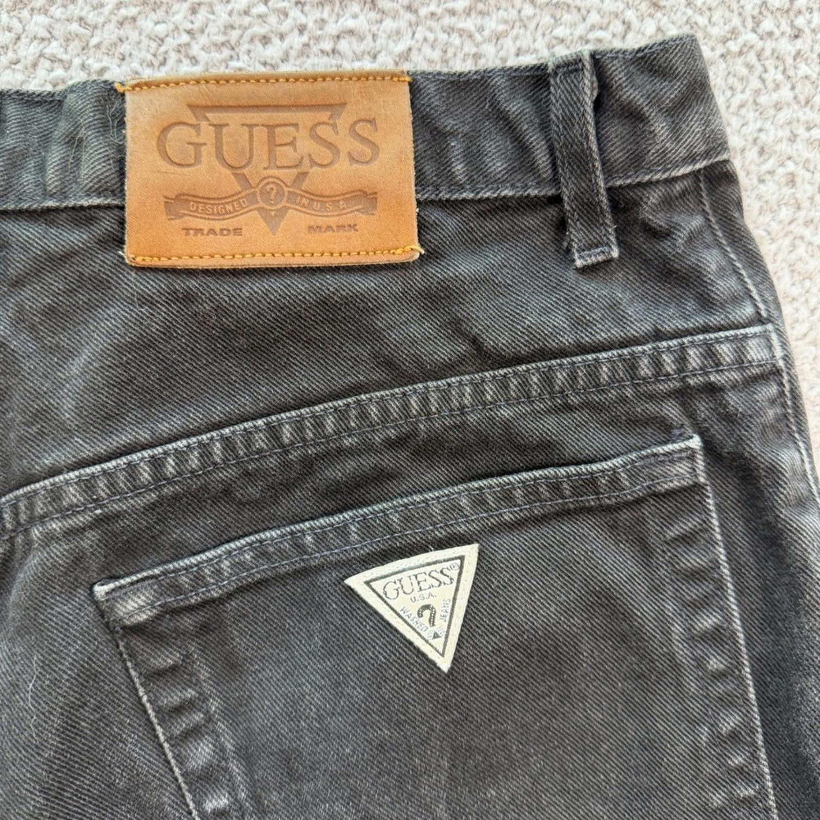 Guess Vintage Guess Jeans Made in USA 32x34 Faded Black 90s Size US 32 / EU 48 - 6 Thumbnail