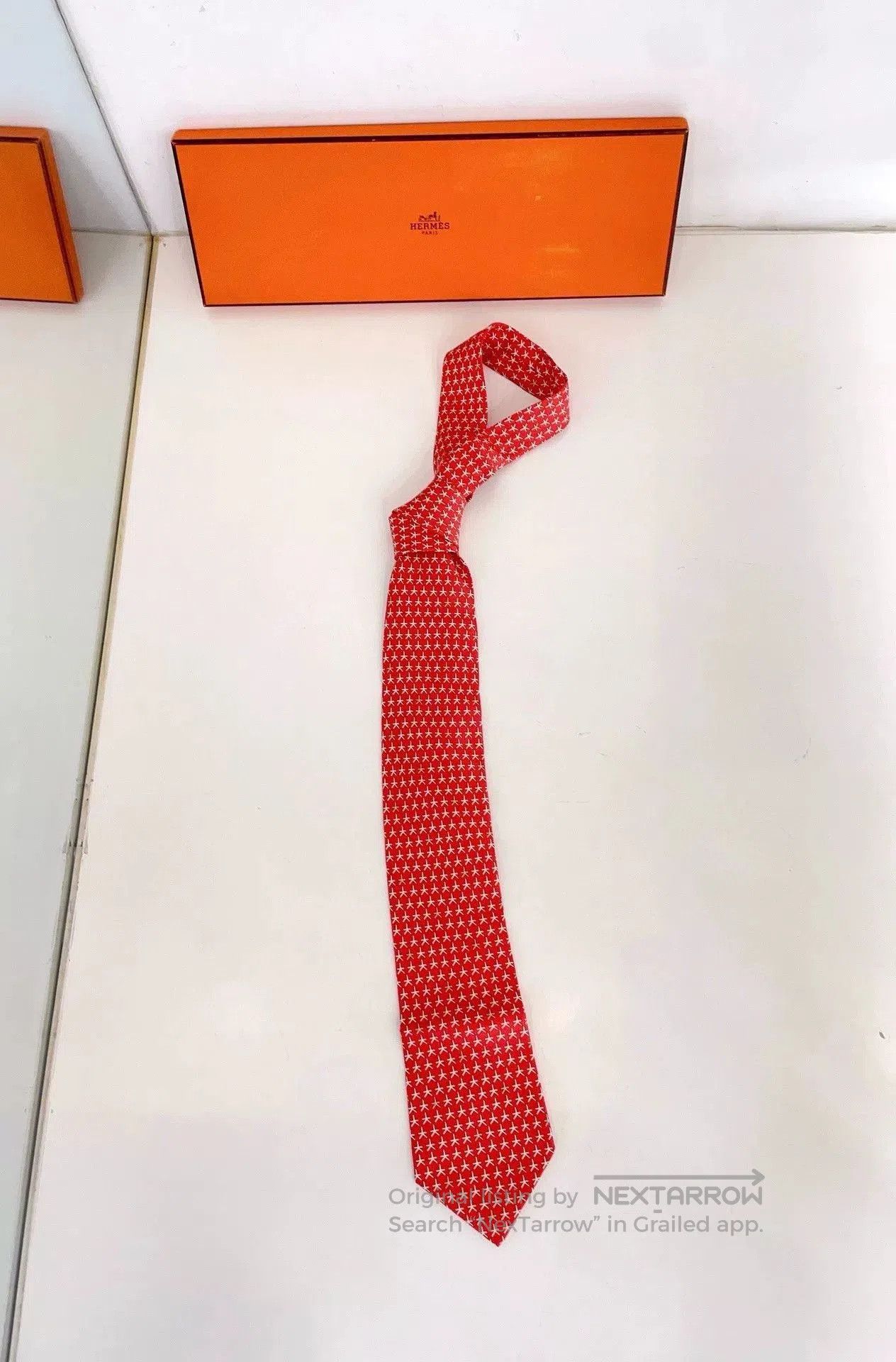 Hermes Hermes Limited Men's Silk Tie. Size ONE SIZE - 2 Thumbnail