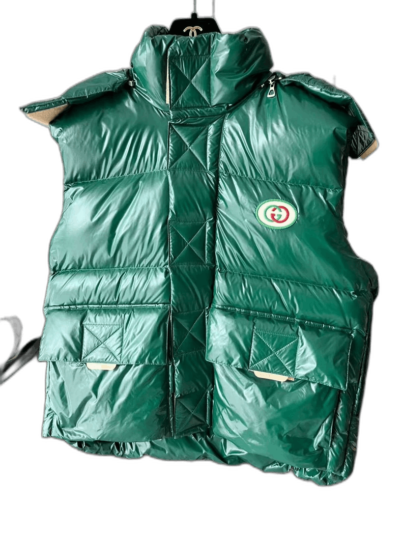 Gucci Gucci Green Padded Vest for Men and Women-yf Size US M / EU 48-50 / 2 - 1 Thumbnail