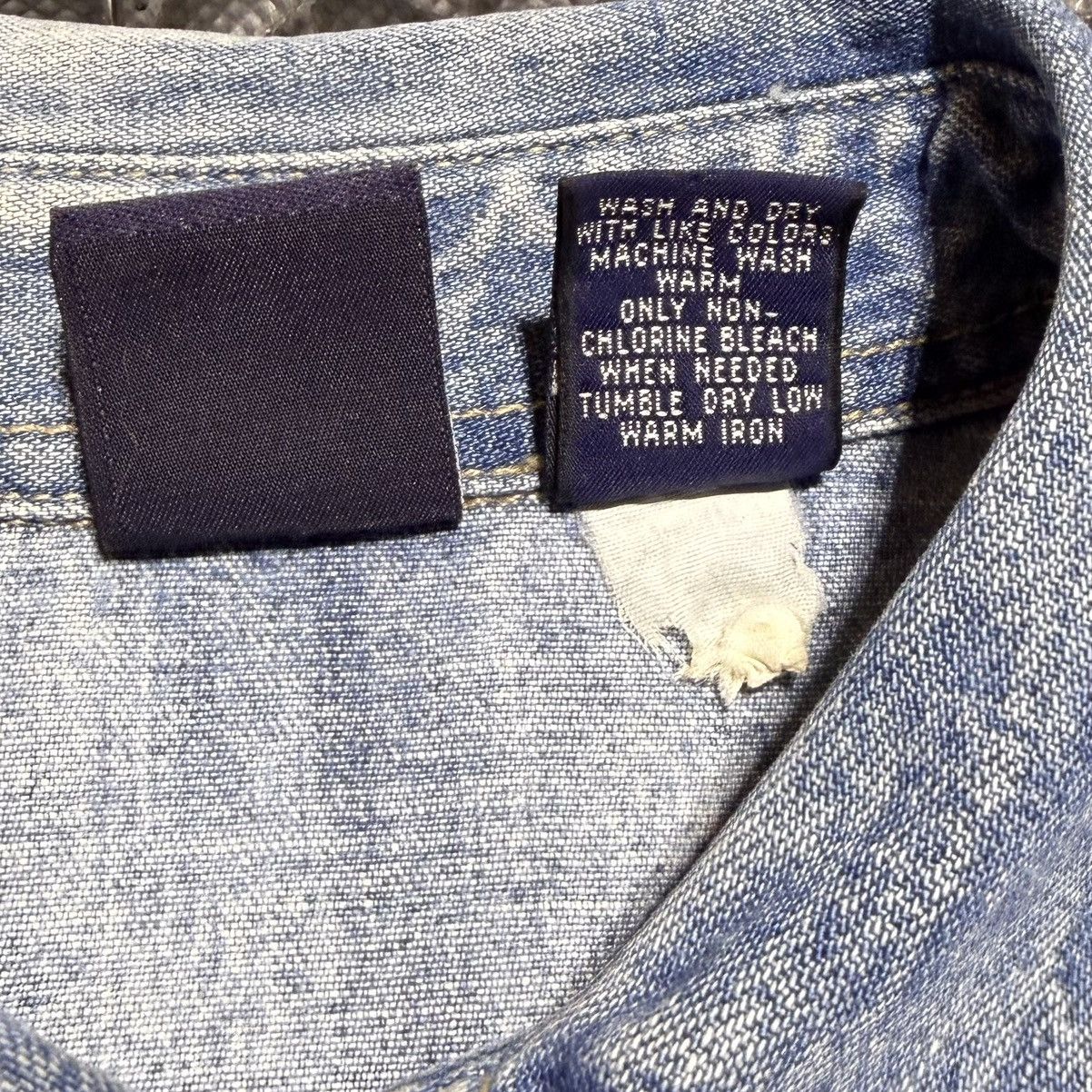 Gap GAP Pearl Snap Denim Button Down Shirt Western Ombre XS Size XS / US 0-2 / IT 36-38 - 5 Thumbnail