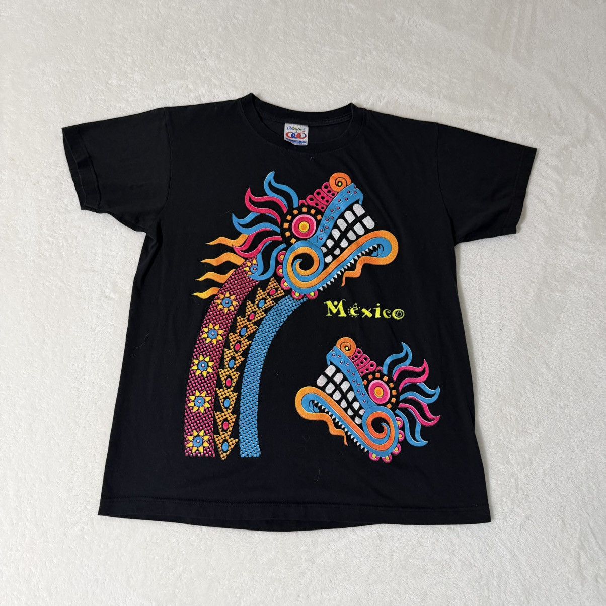 Other 90s Vintage Mexico Double Sided Print T-Shirt Size US L / EU 52-54 / 3 - 1 Thumbnail