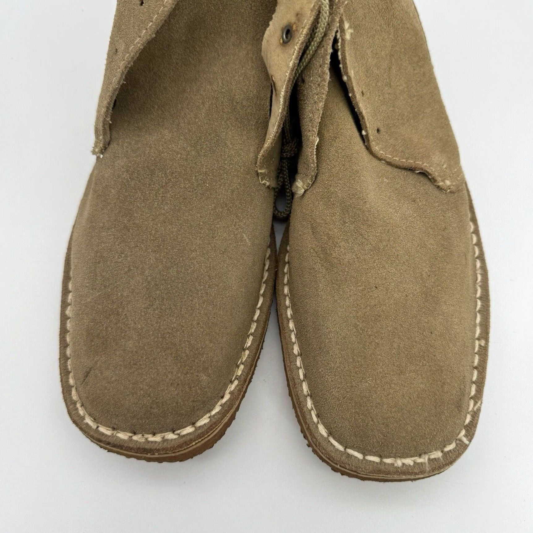 Vintage VINTAGE DUNHAM SUEDE CHUKKA DESERT BOOTS MEN'S 8 TAN BEIGE GUM SOLE 70s Size US 8 / EU 41 - 5 Thumbnail