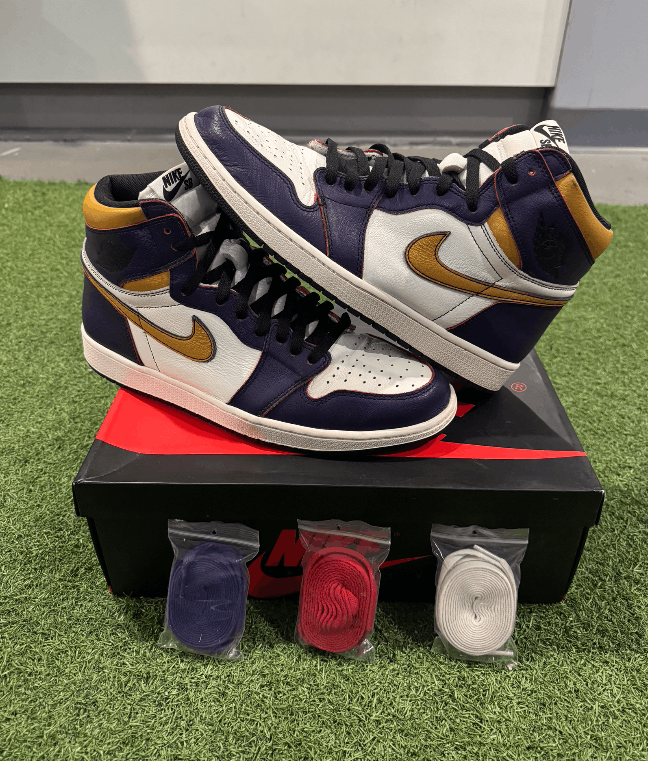 Jordan Brand Nike Air Jordan 1 High Defiant SB LA To Chicago Size 12 Size US 12 / EU 45 - 1 Thumbnail