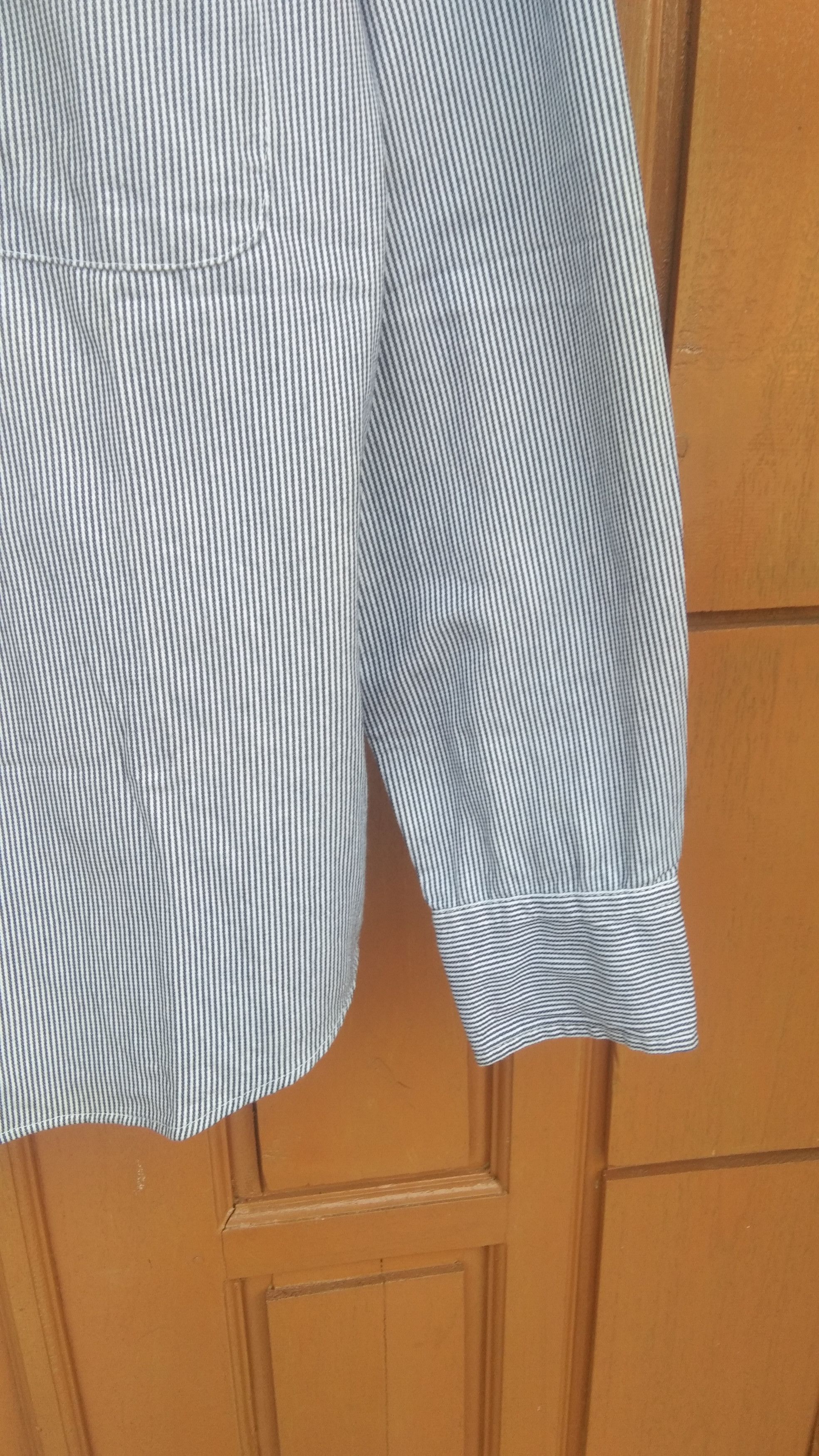 Ben Davis × Vintage Vtg Ben davis blu stripe button up shirt Size US M / EU 48-50 / 2 - 6 Thumbnail