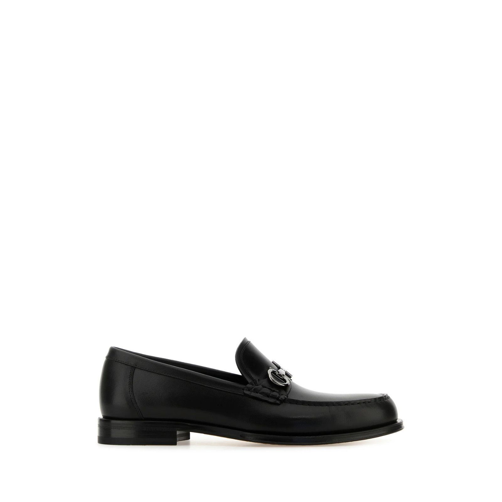 Salvatore Ferragamo Loafers. Black. Size 9EE Salvatore Ferragamo Black Leather Loafers Men main image 3