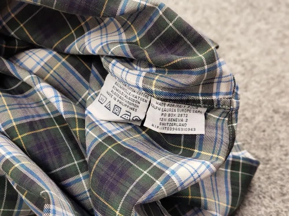 Polo Ralph Lauren Vintage 90's Polo Ralph Lauren American plaid Flannel Shirt Size US M / EU 48-50 / 2 - 8 Thumbnail