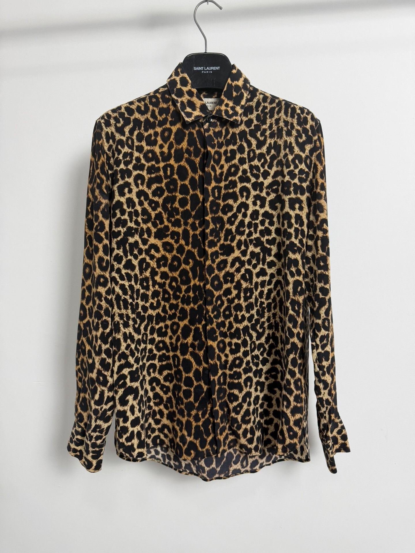 Saint Laurent Paris Saint Laurent Leopard Print Silk Shirt | Grailed