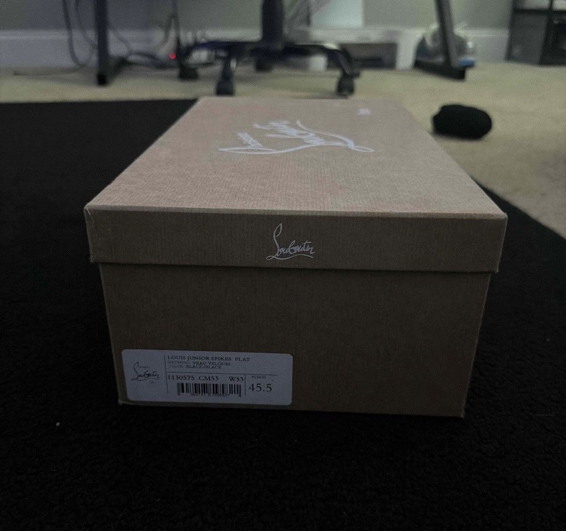 Christian Louboutin Christian Louboutin Junior Flat ‘Black’ Size US 12.5 / EU 45-46 - 7 Thumbnail
