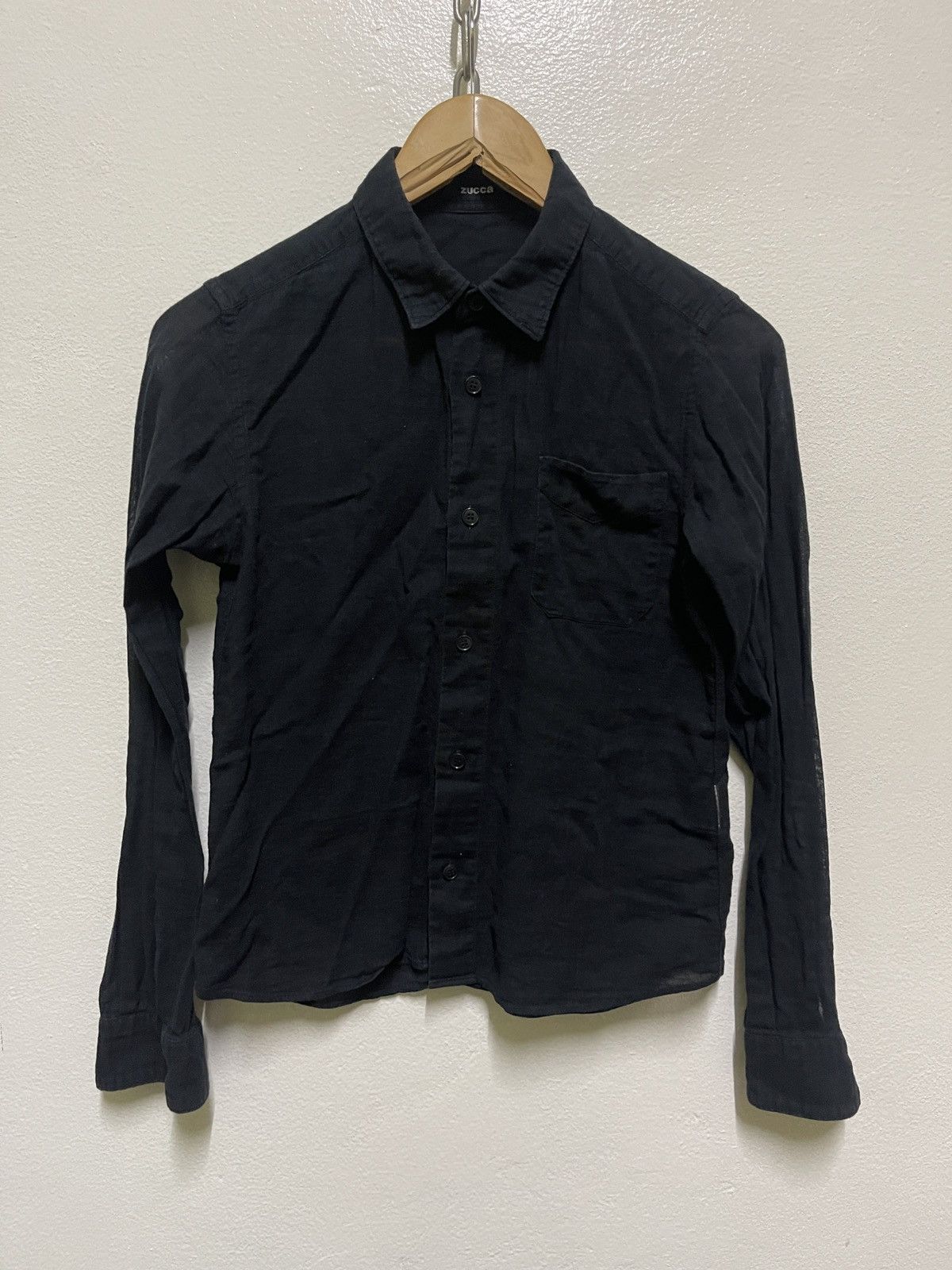 Issey Miyake Zucca Long Sleeve Button Up Black Size M / US 6-8 / IT 42-44 - 1 Thumbnail