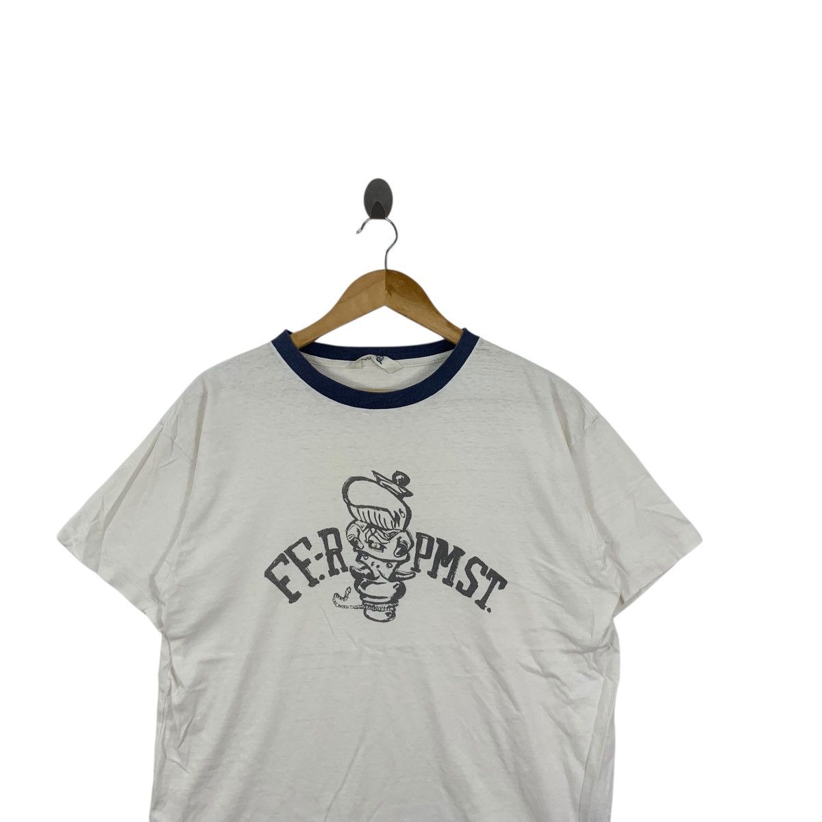 45rpm Vintage 45RPM 45 RPM JAPAN STUDIO Ringer Tee Shirt Top Size M / US 6-8 / IT 42-44 - 2 Thumbnail