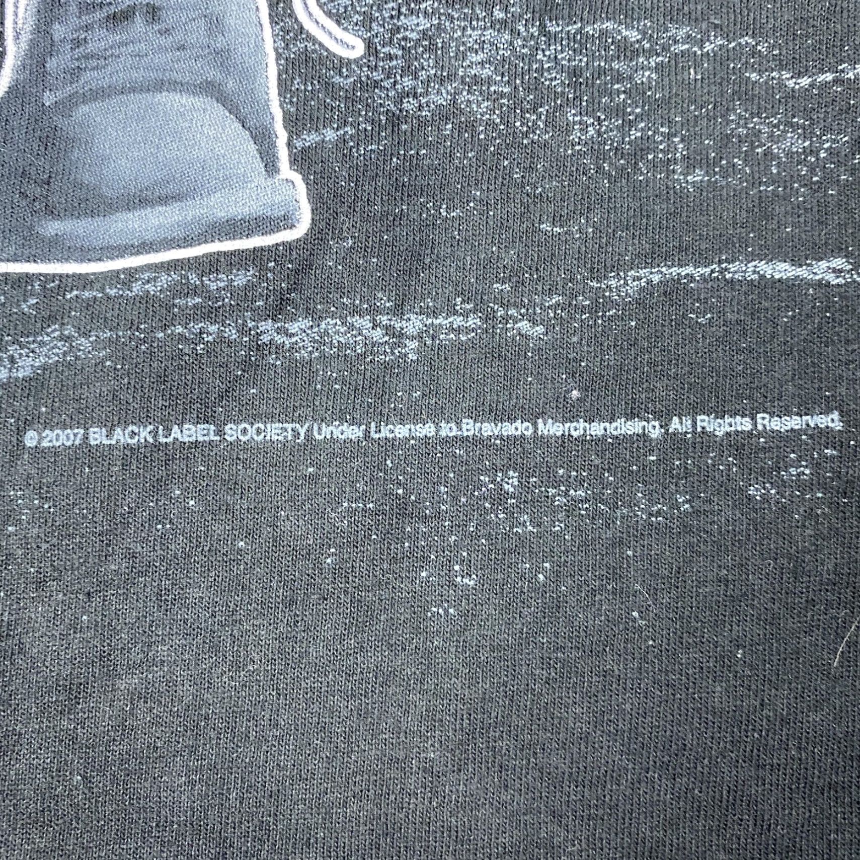 Hanes Black Label Society T-Shirt Mens Large Black Graphic Print Double Sided SDMF 2007 Rock Size US L / EU 52-54 / 3 - 3 Thumbnail