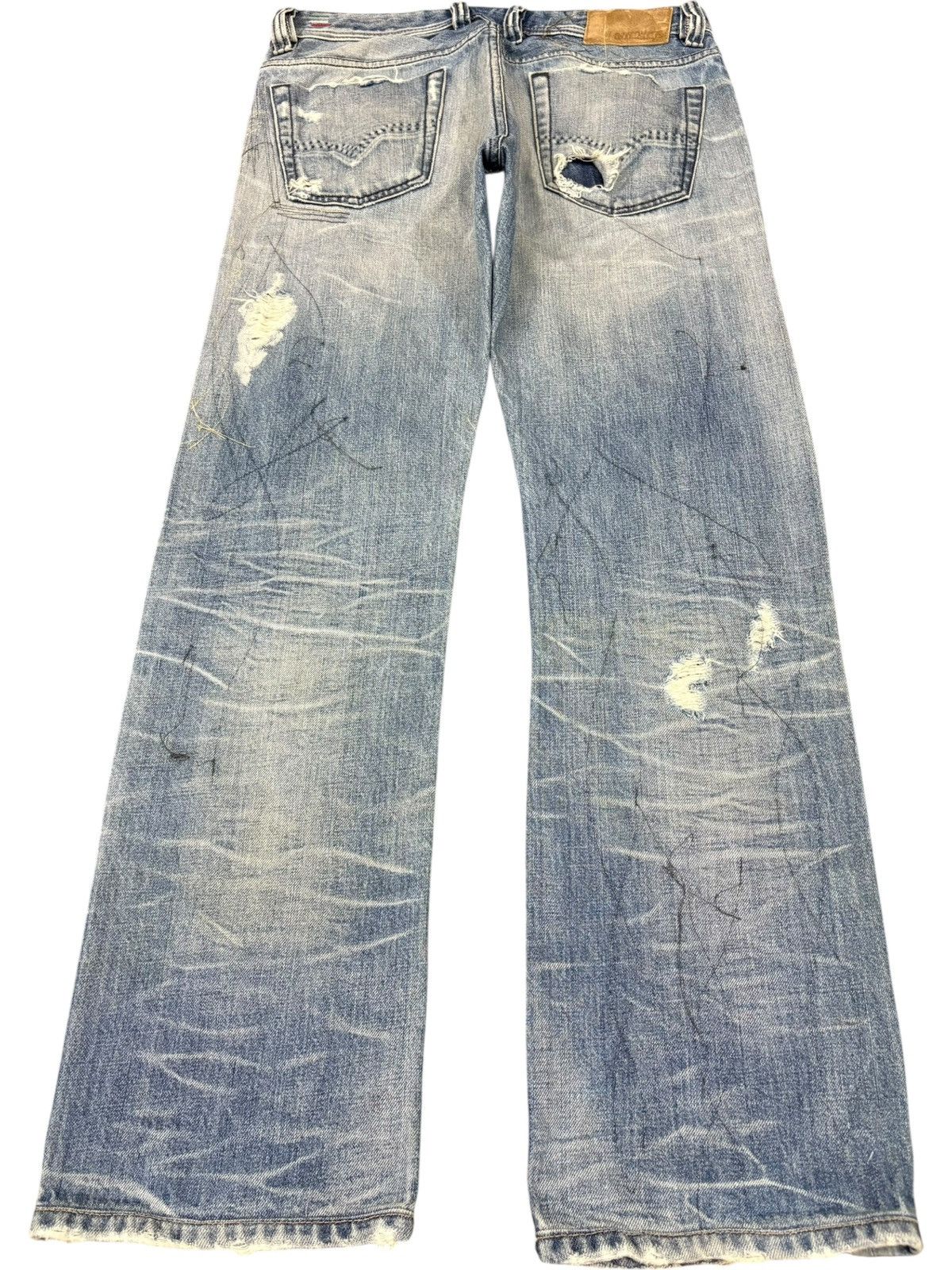 Other Vintage Italy Diesel Viker Faded Wash Distress Loose Jeans Size US 33 - 2 Thumbnail