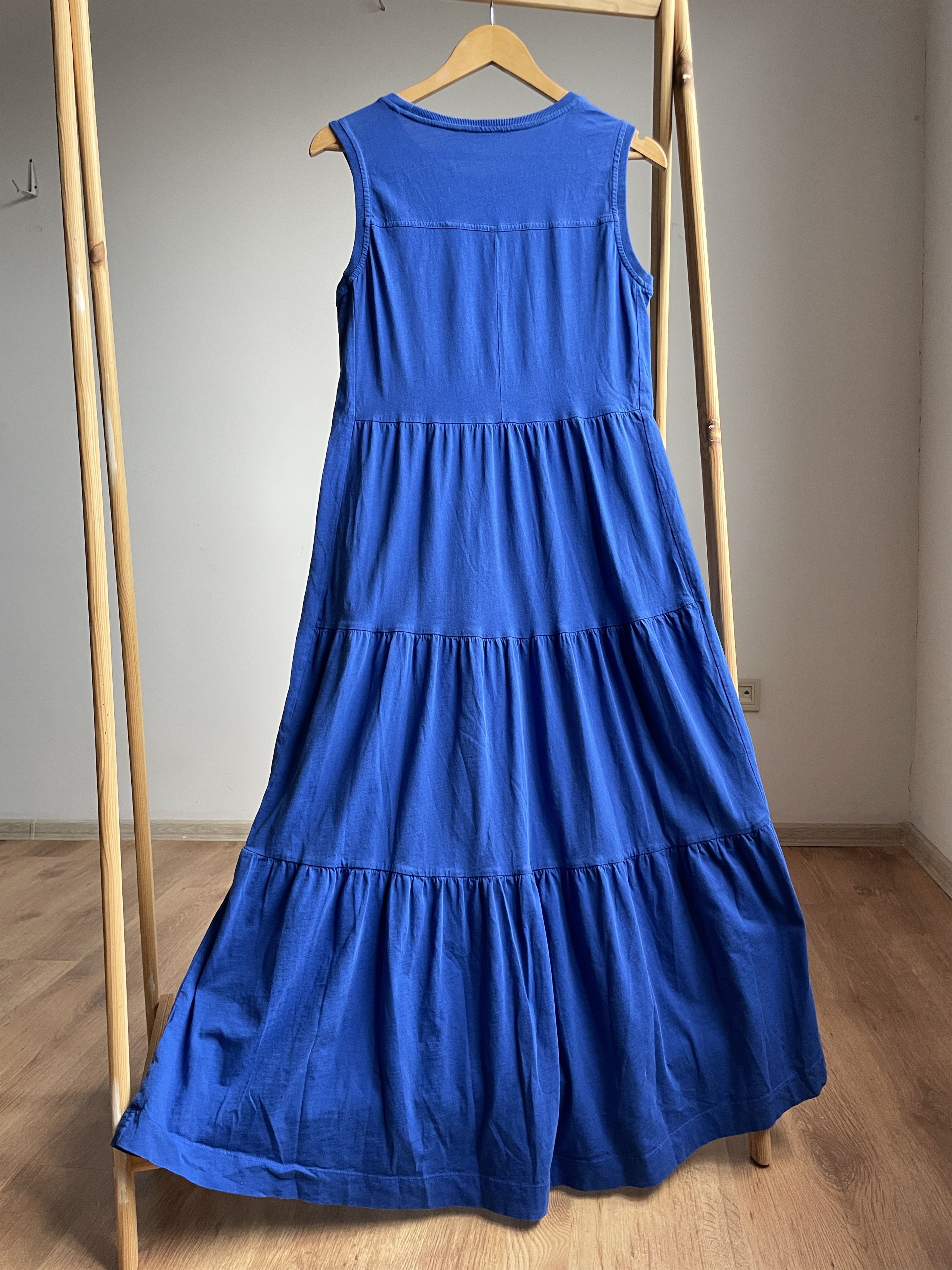 ME+EM Me+Em Sleeveless Tiered Slub Maxi Dress Size M / US 6-8 / IT 42-44 - 2 Thumbnail