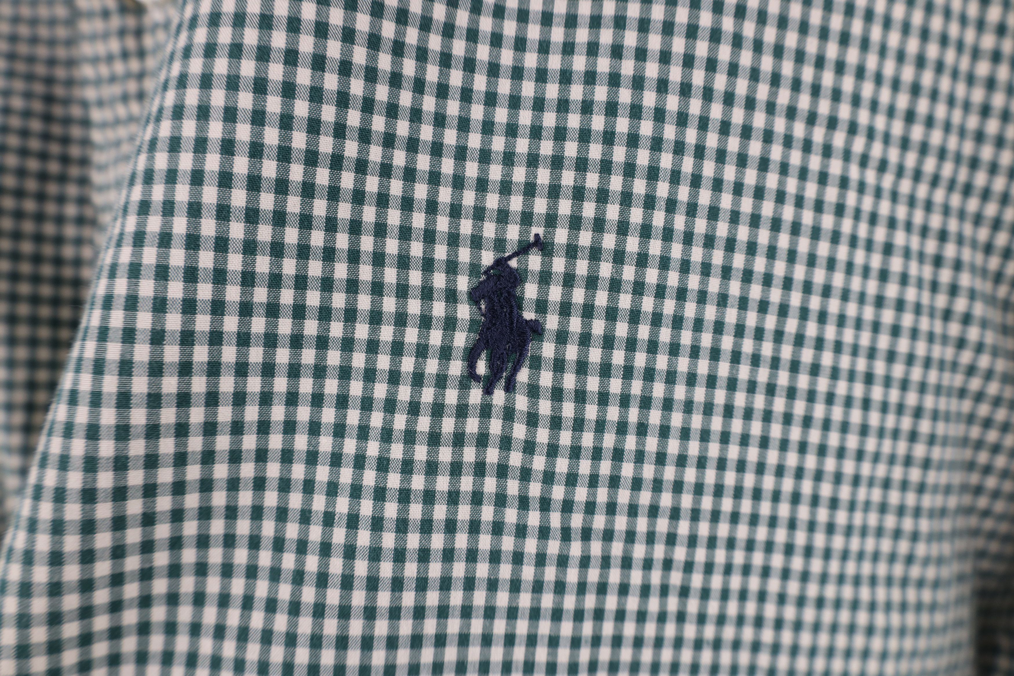 Ralph Lauren Vintage 90s Ralph Lauren Gingham Button Down Shirt Green Size US XL / EU 56 / 4 - 4 Thumbnail