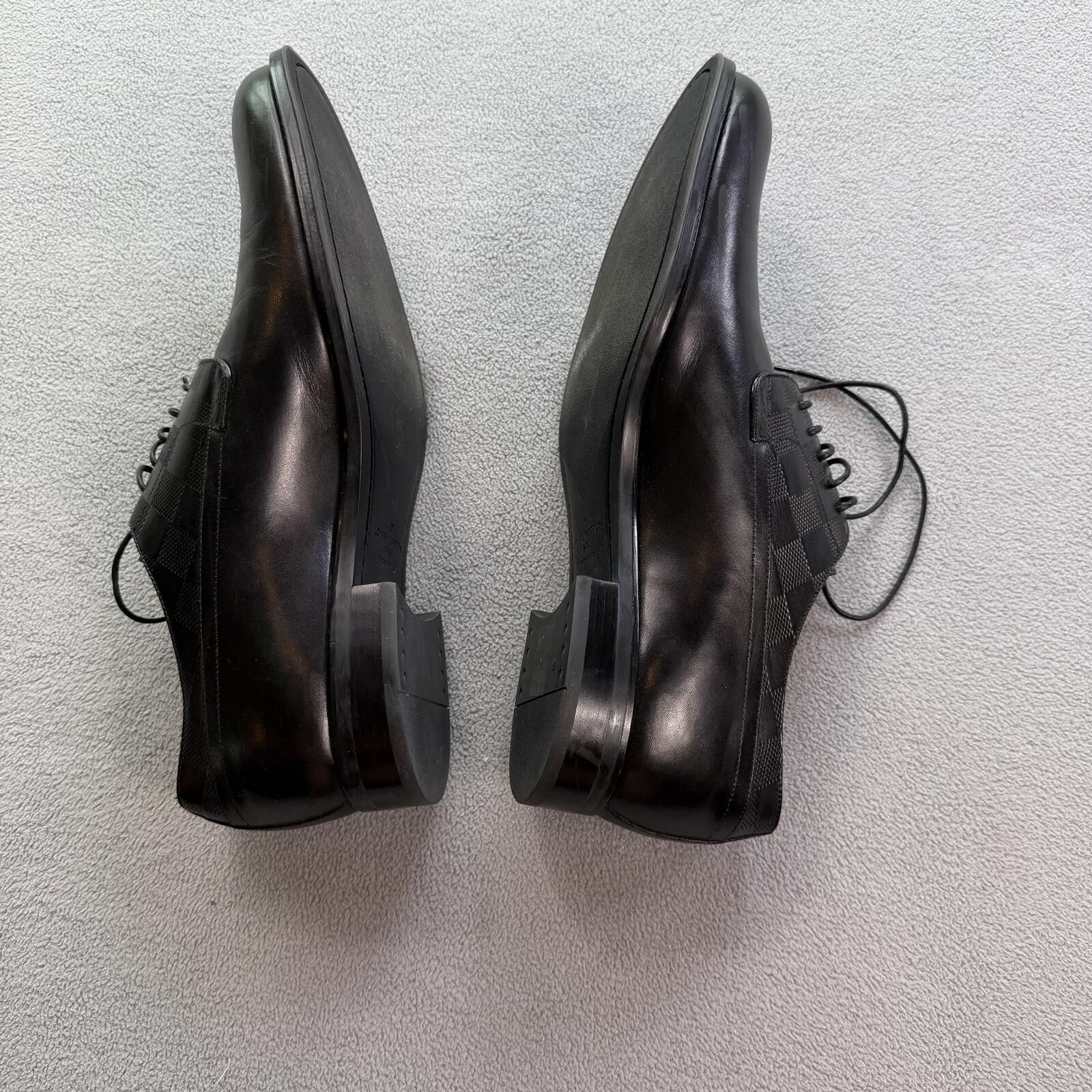 Louis Vuitton Louis Vuitton Damier Graphite Leather Derby Dress Shoes 6.5 Size US 6.5 / EU 39-40 - 4 Thumbnail