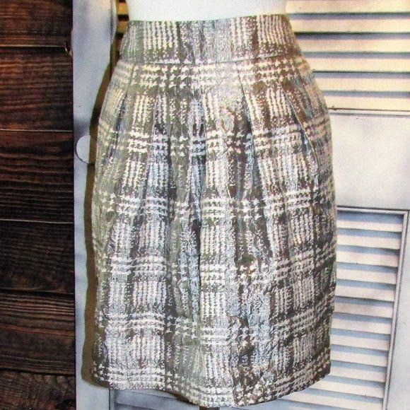 Other Limited Small Gray/Cream Skirt Size 30" / US 8 / IT 44 - 1 Thumbnail